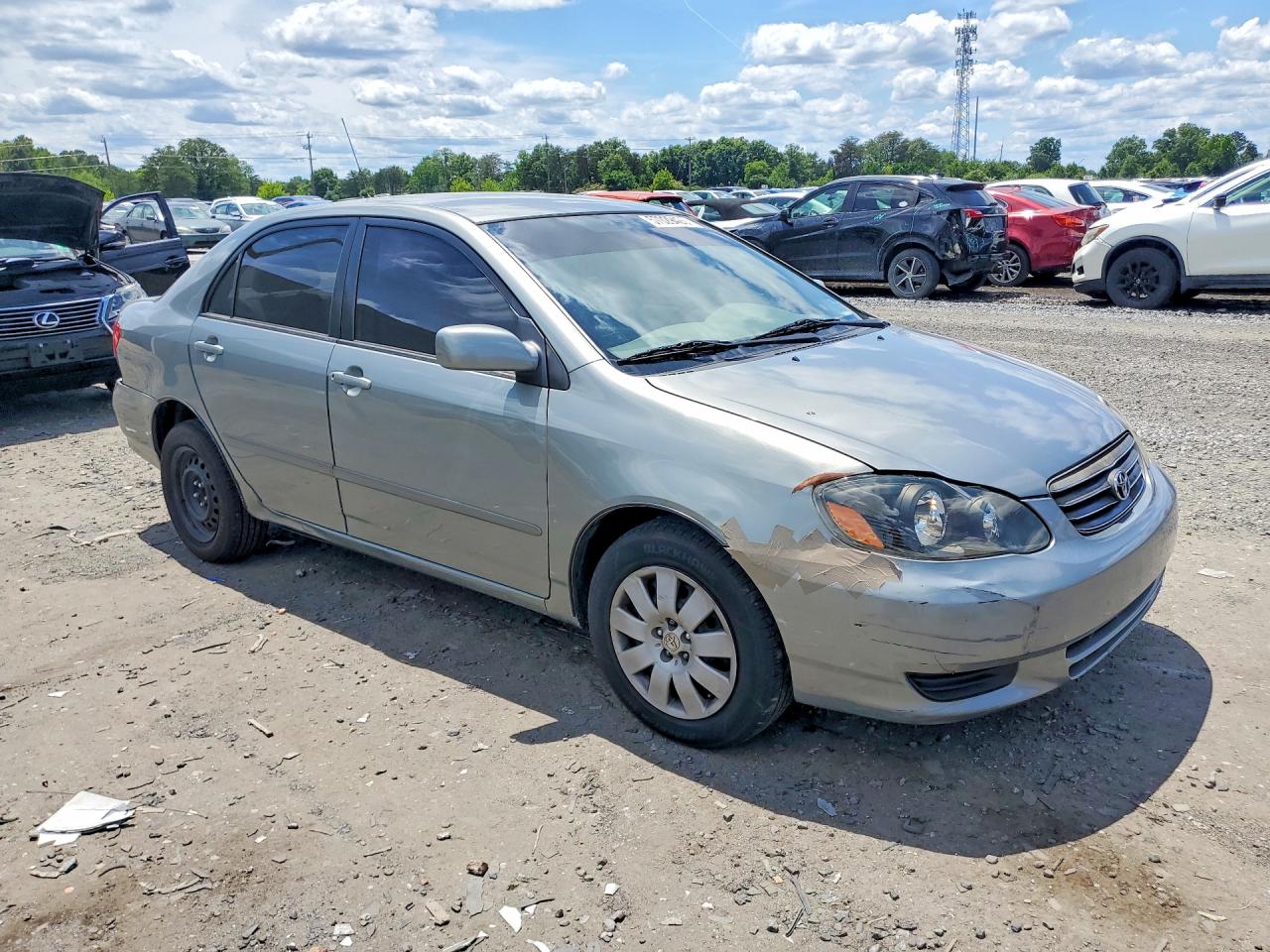 2004 Toyota Corolla Le Silver vin: 2T1BR38EX4C179370