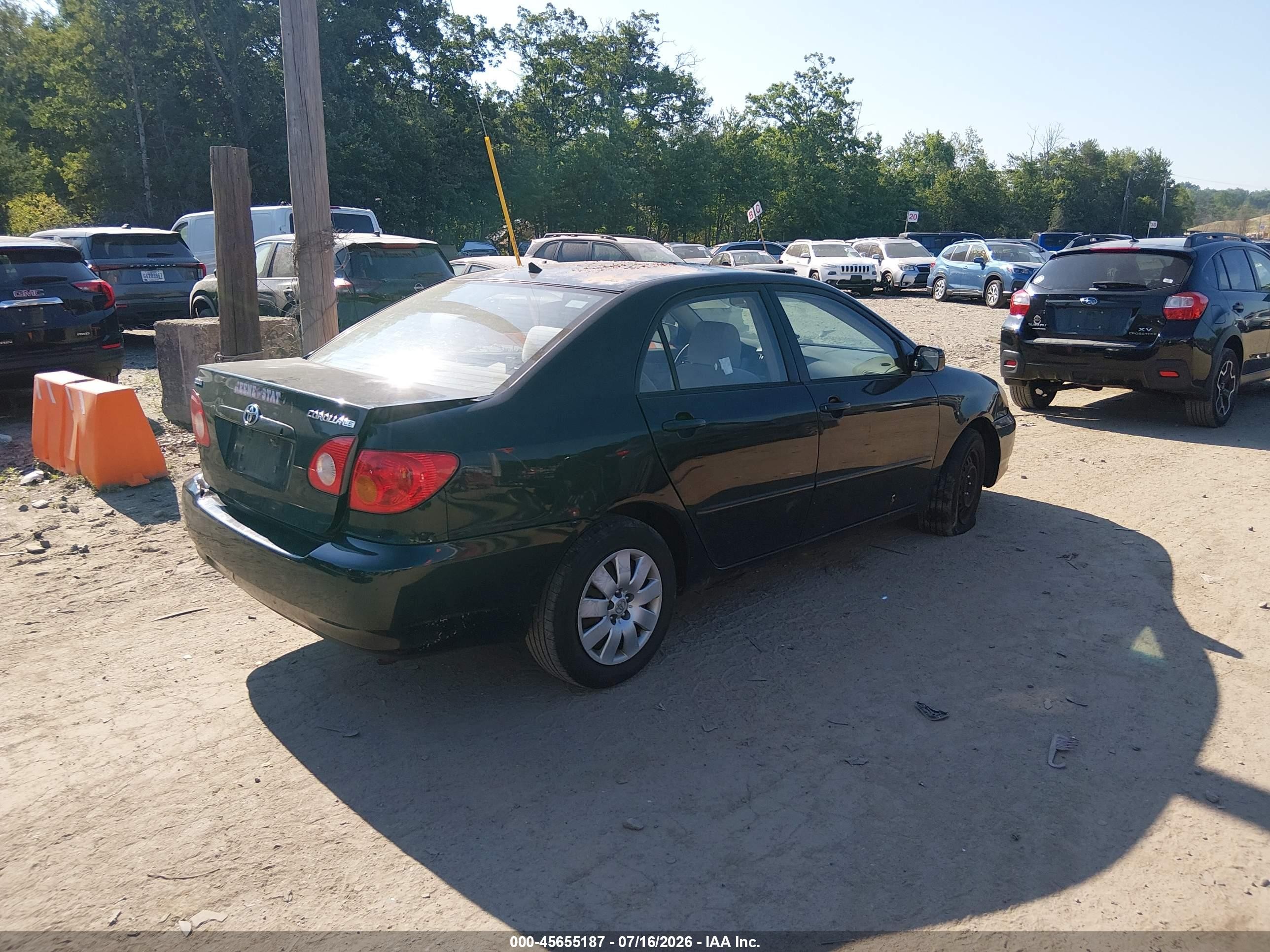 2004 Toyota Corolla Le Black vin: 2T1BR38EX4C196640