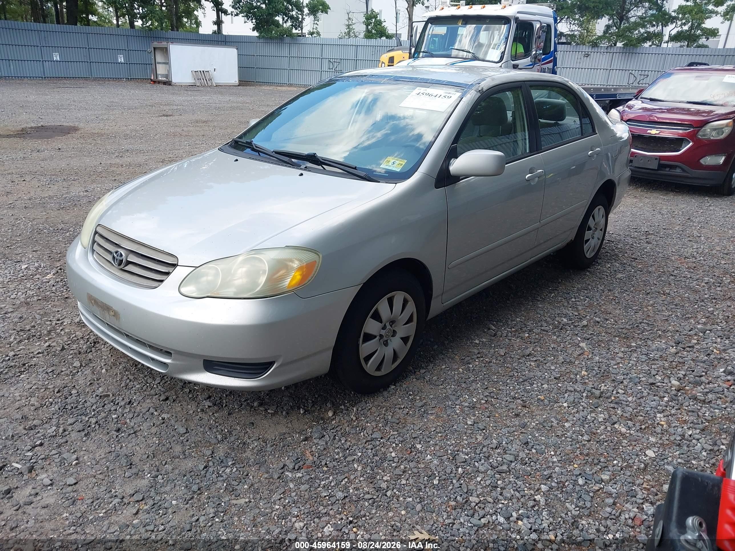 2004 Toyota Corolla Le Silver vin: 2T1BR38EX4C296205