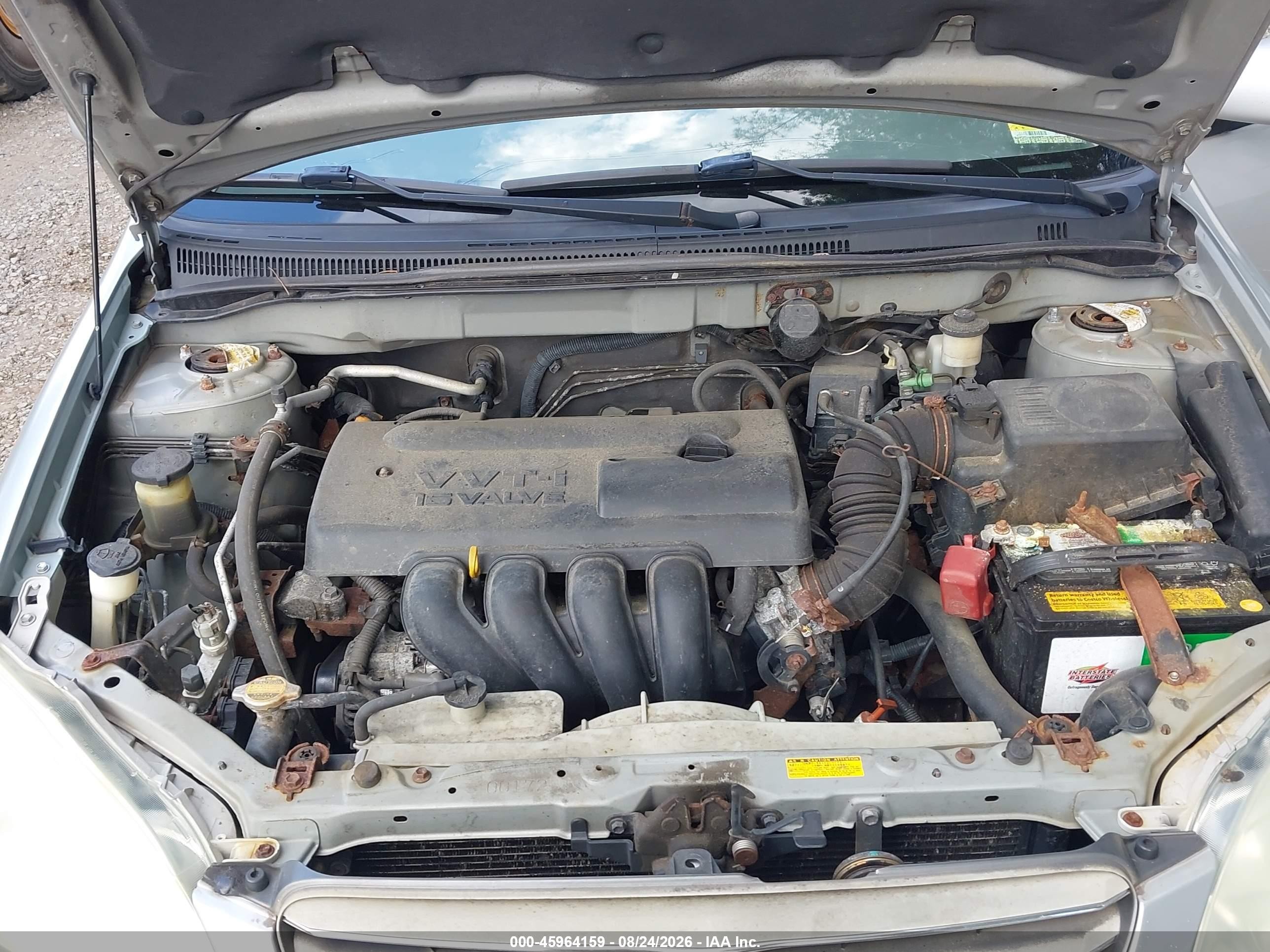 2004 Toyota Corolla Le Silver vin: 2T1BR38EX4C296205