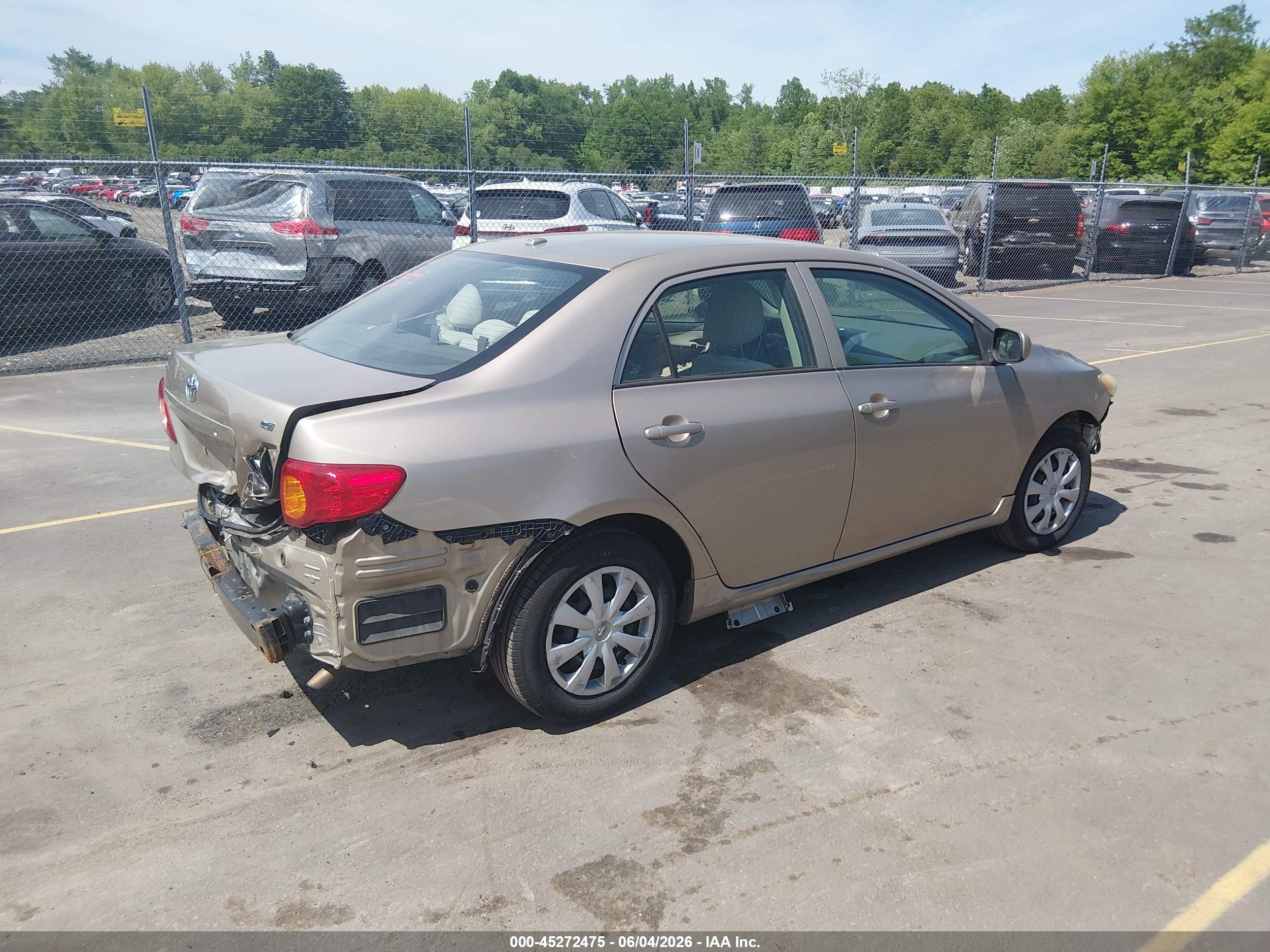 2009 Toyota Corolla Le Gold vin: 2T1BU40E09C029940