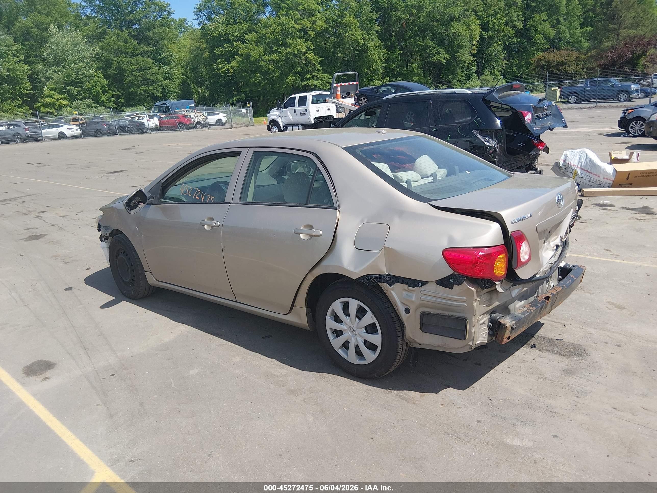 2009 Toyota Corolla Le Gold vin: 2T1BU40E09C029940