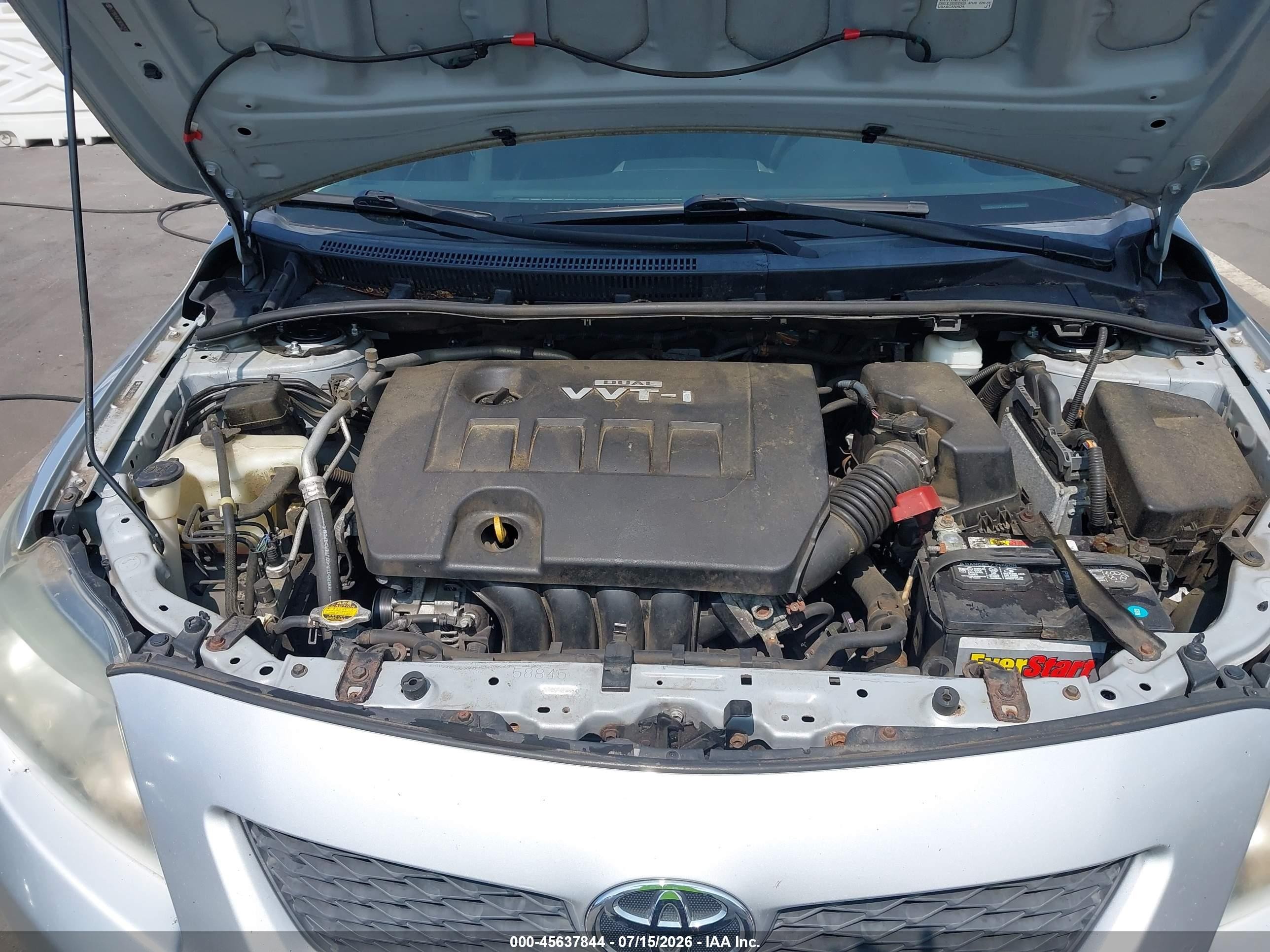 2009 Toyota Corolla S Серый vin: 2T1BU40E09C062517
