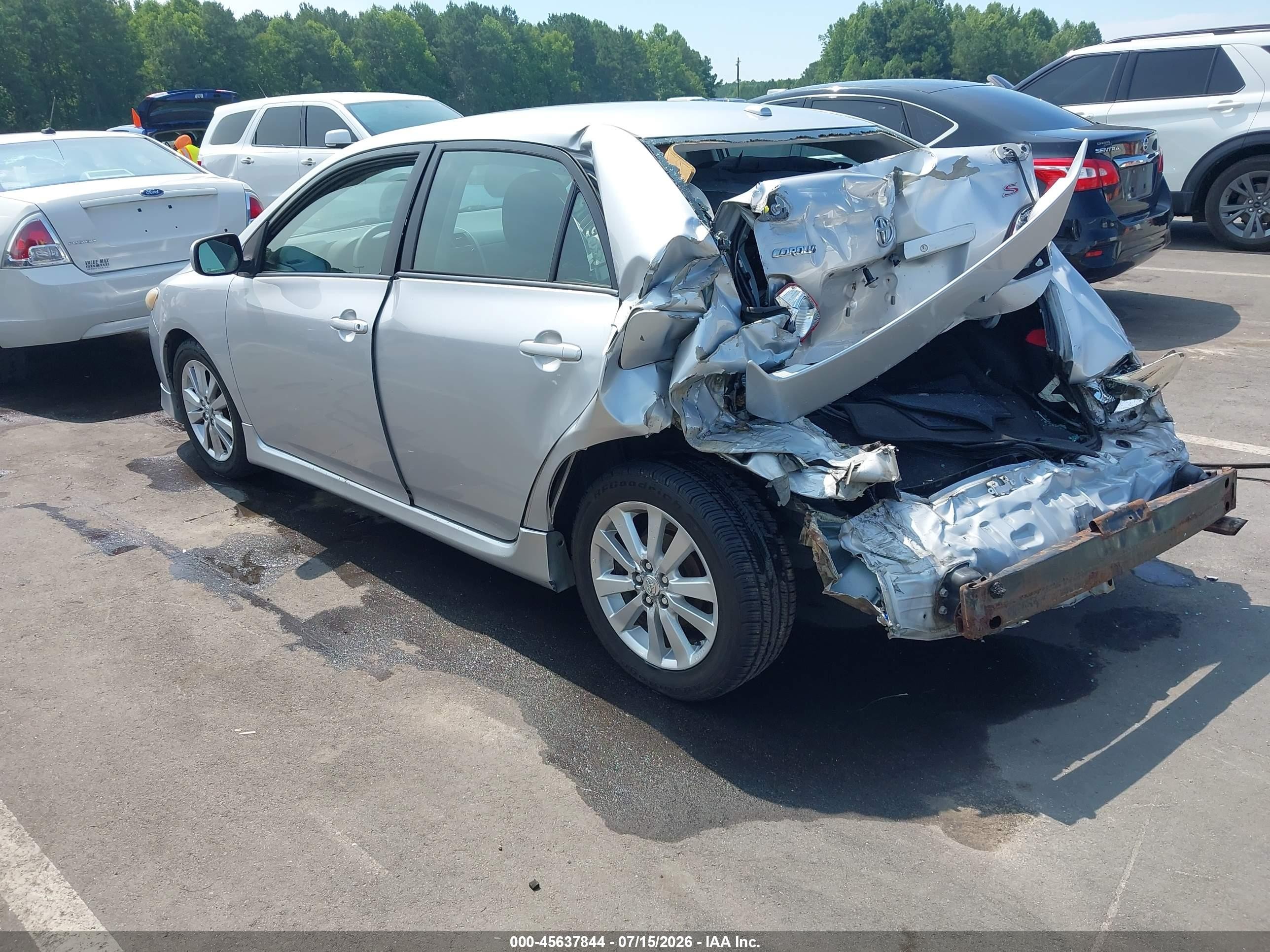 2009 Toyota Corolla S Серый vin: 2T1BU40E09C062517