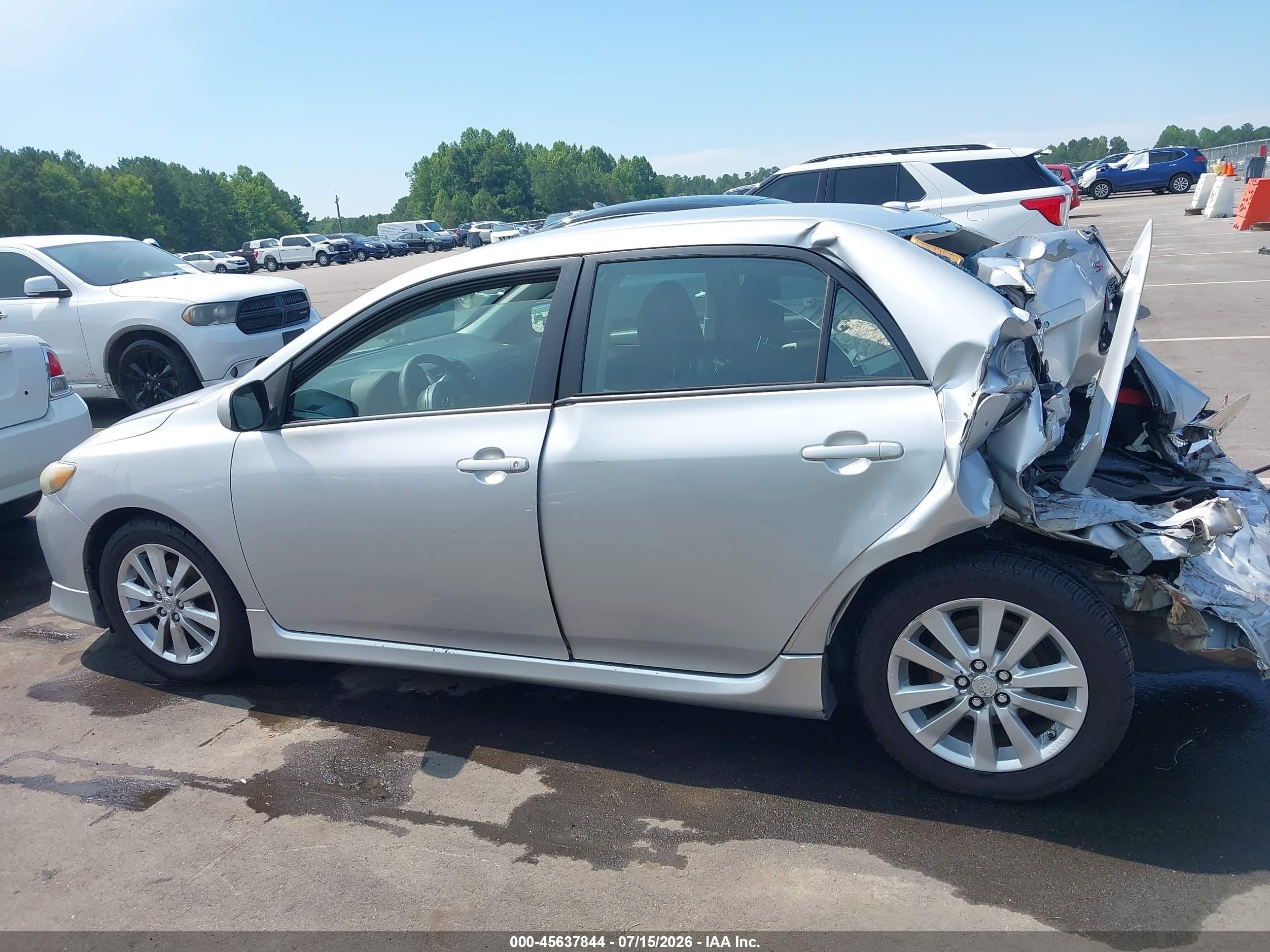 2009 Toyota Corolla S Серый vin: 2T1BU40E09C062517