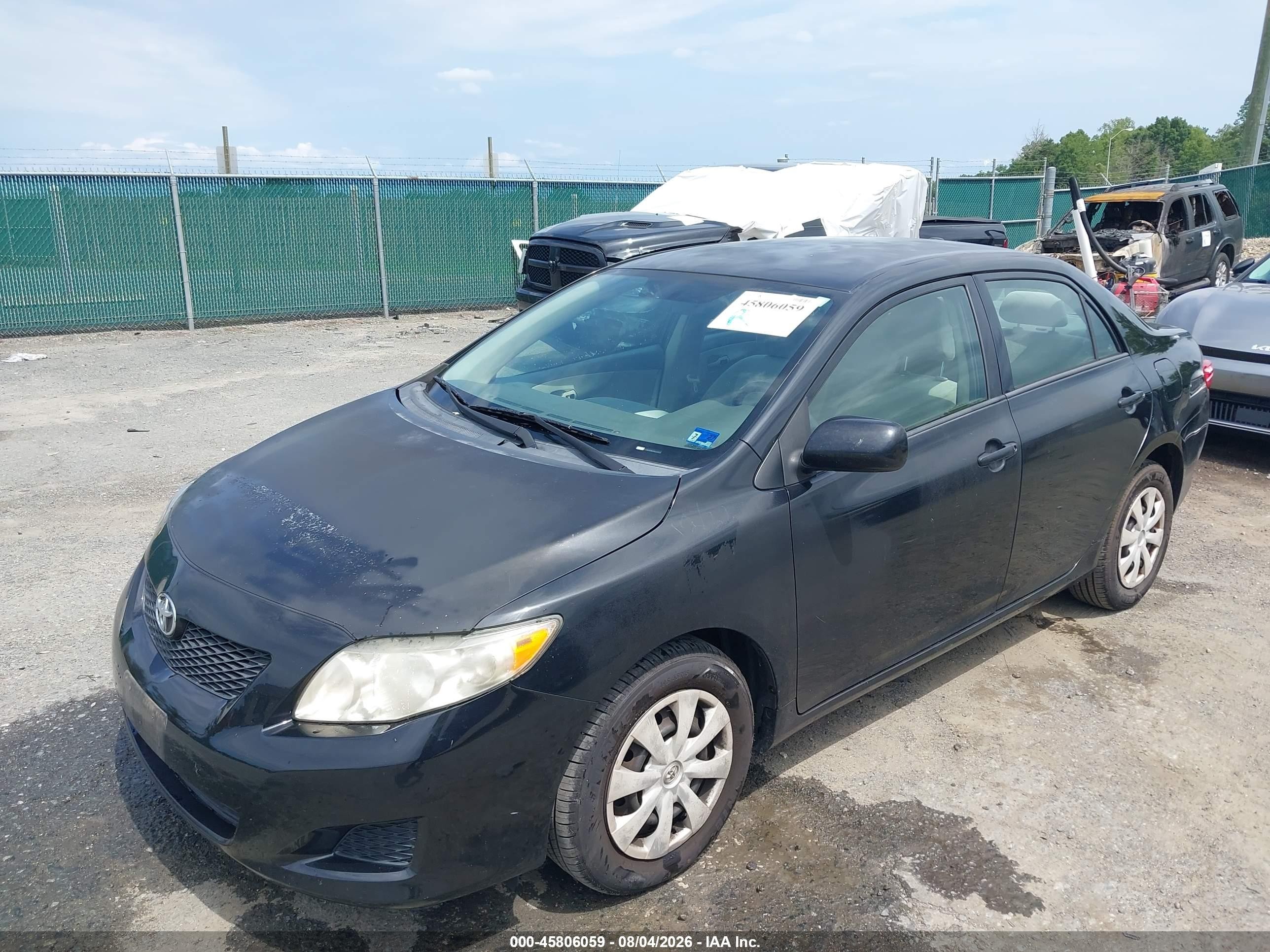 2009 Toyota Corolla Le Black vin: 2T1BU40E09C118293