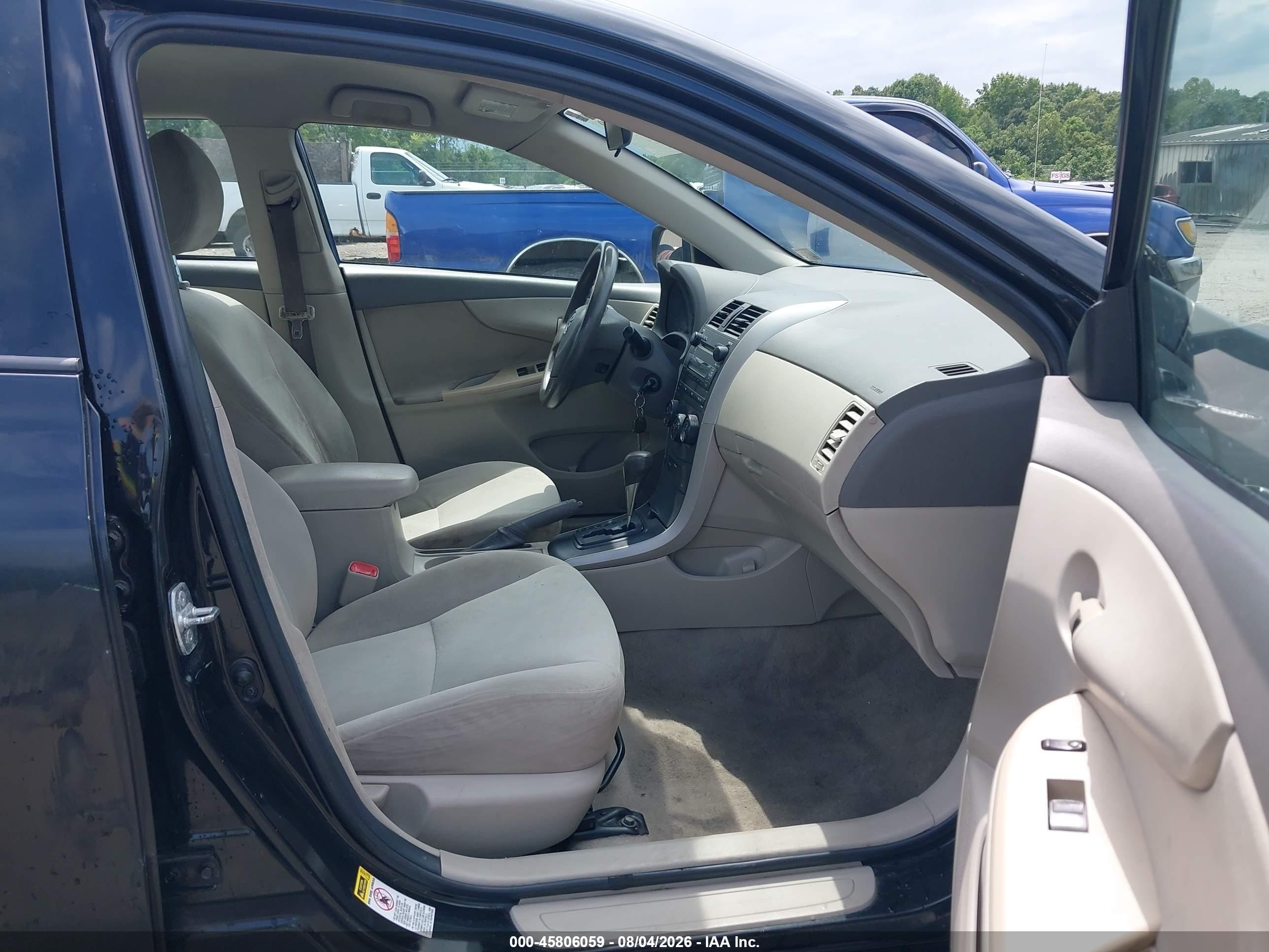 2009 Toyota Corolla Le Black vin: 2T1BU40E09C118293