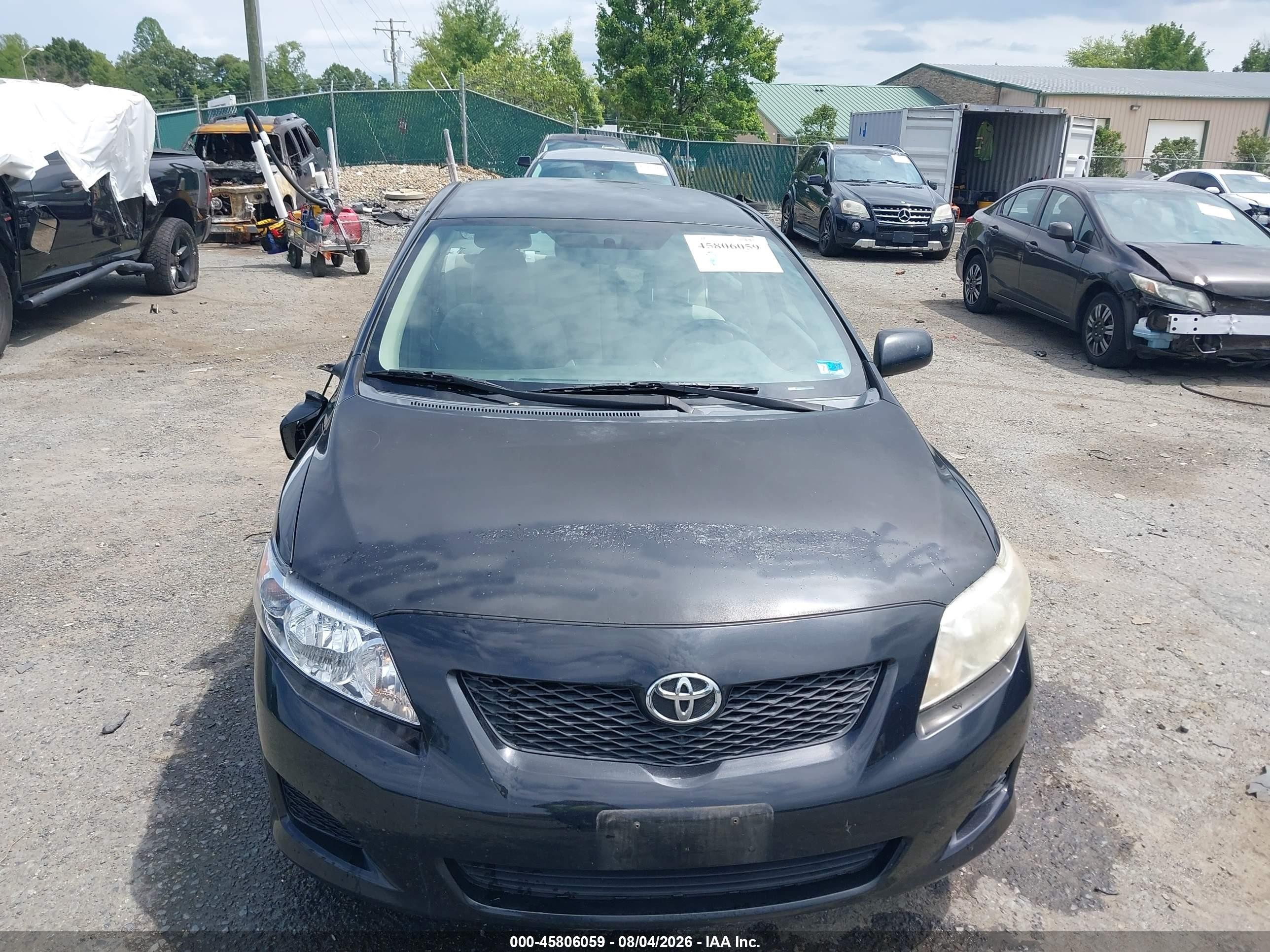 2009 Toyota Corolla Le Black vin: 2T1BU40E09C118293
