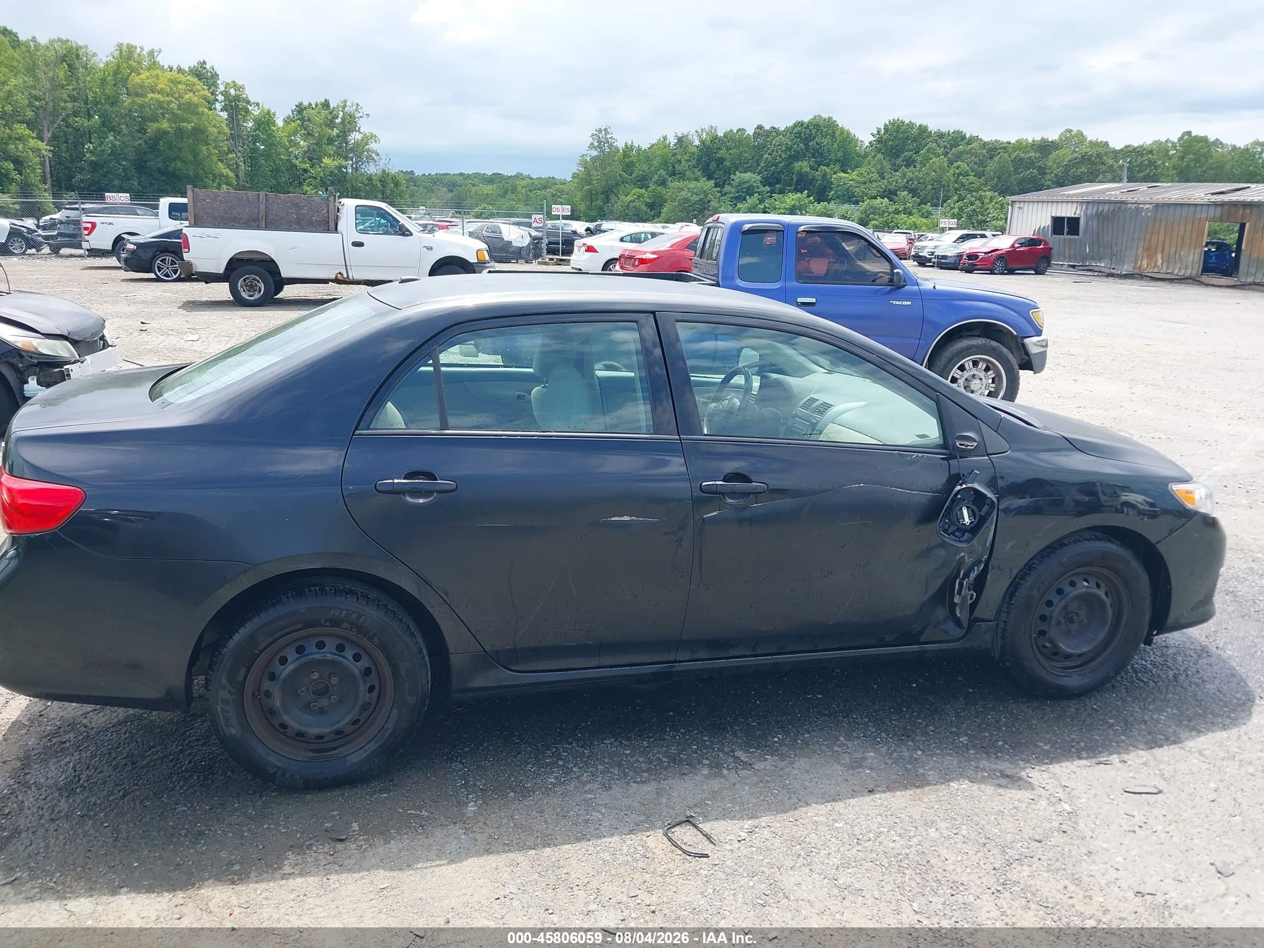 2009 Toyota Corolla Le Black vin: 2T1BU40E09C118293