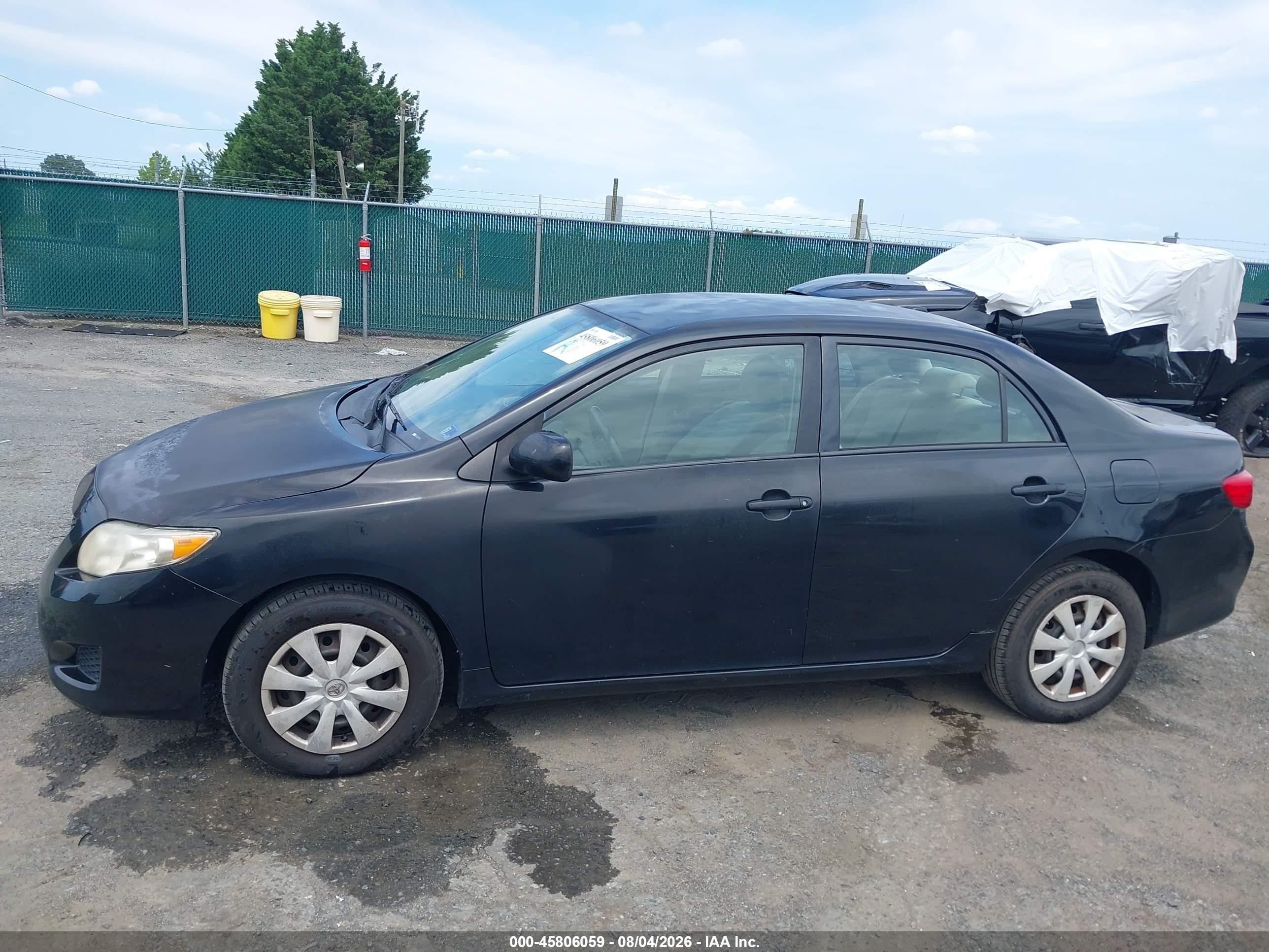 2009 Toyota Corolla Le Black vin: 2T1BU40E09C118293