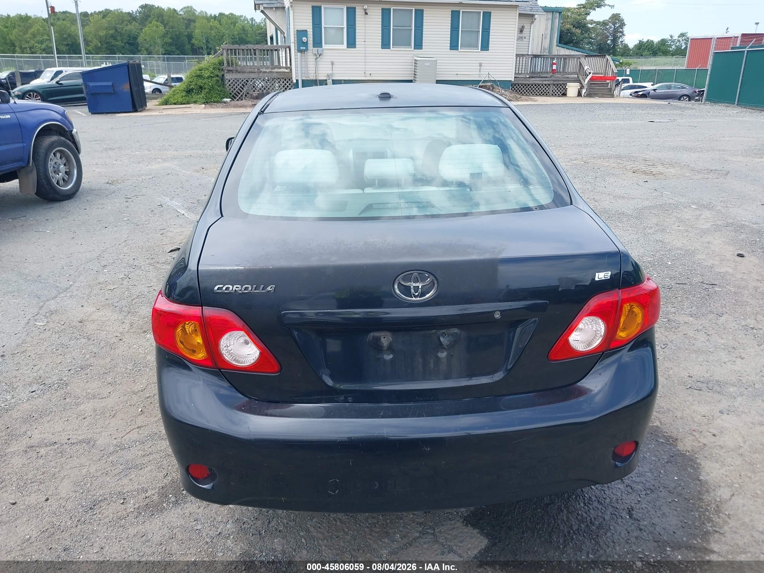 2009 Toyota Corolla Le Black vin: 2T1BU40E09C118293