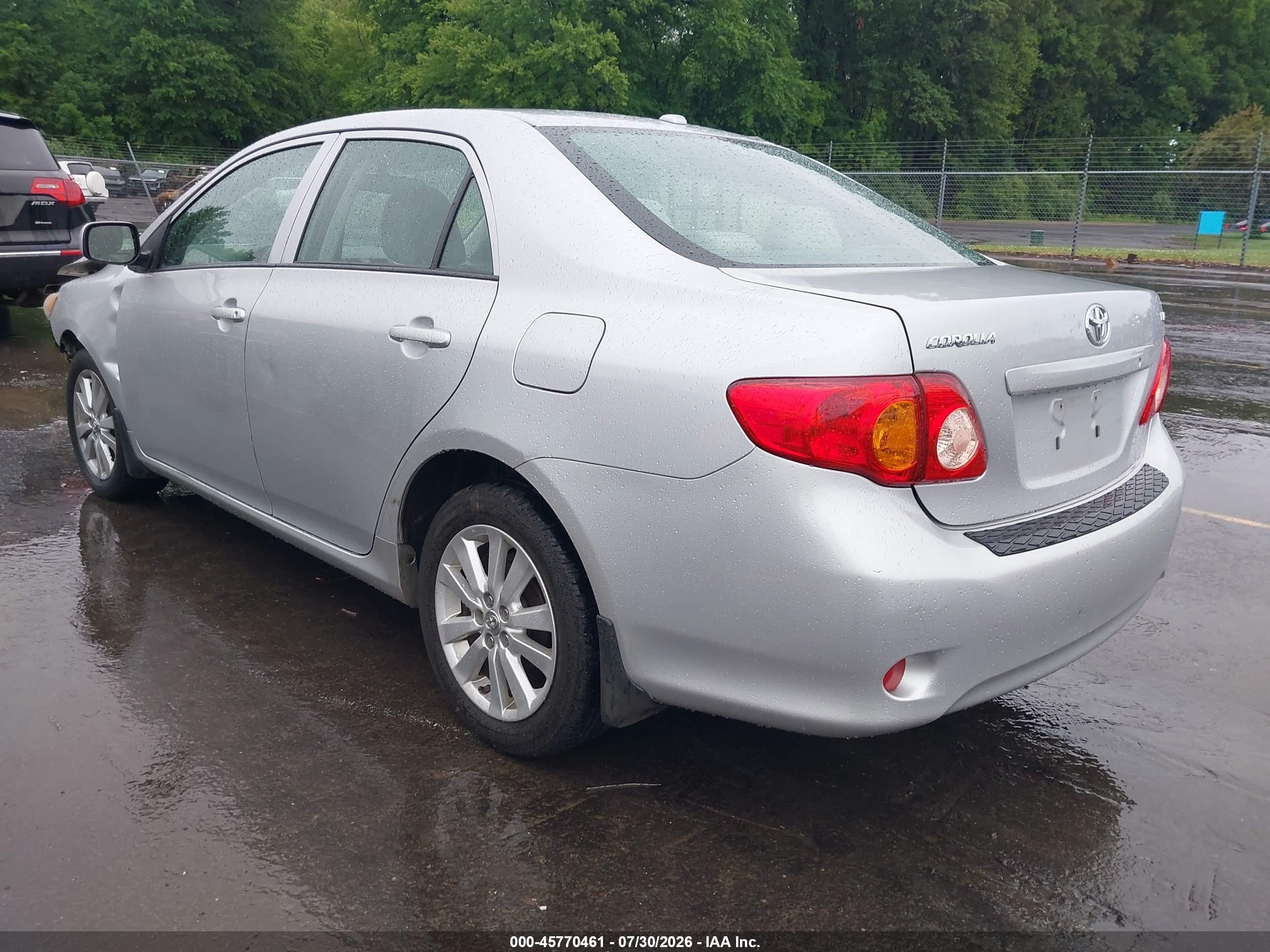 2009 Toyota Corolla Le Silver vin: 2T1BU40E09C119587