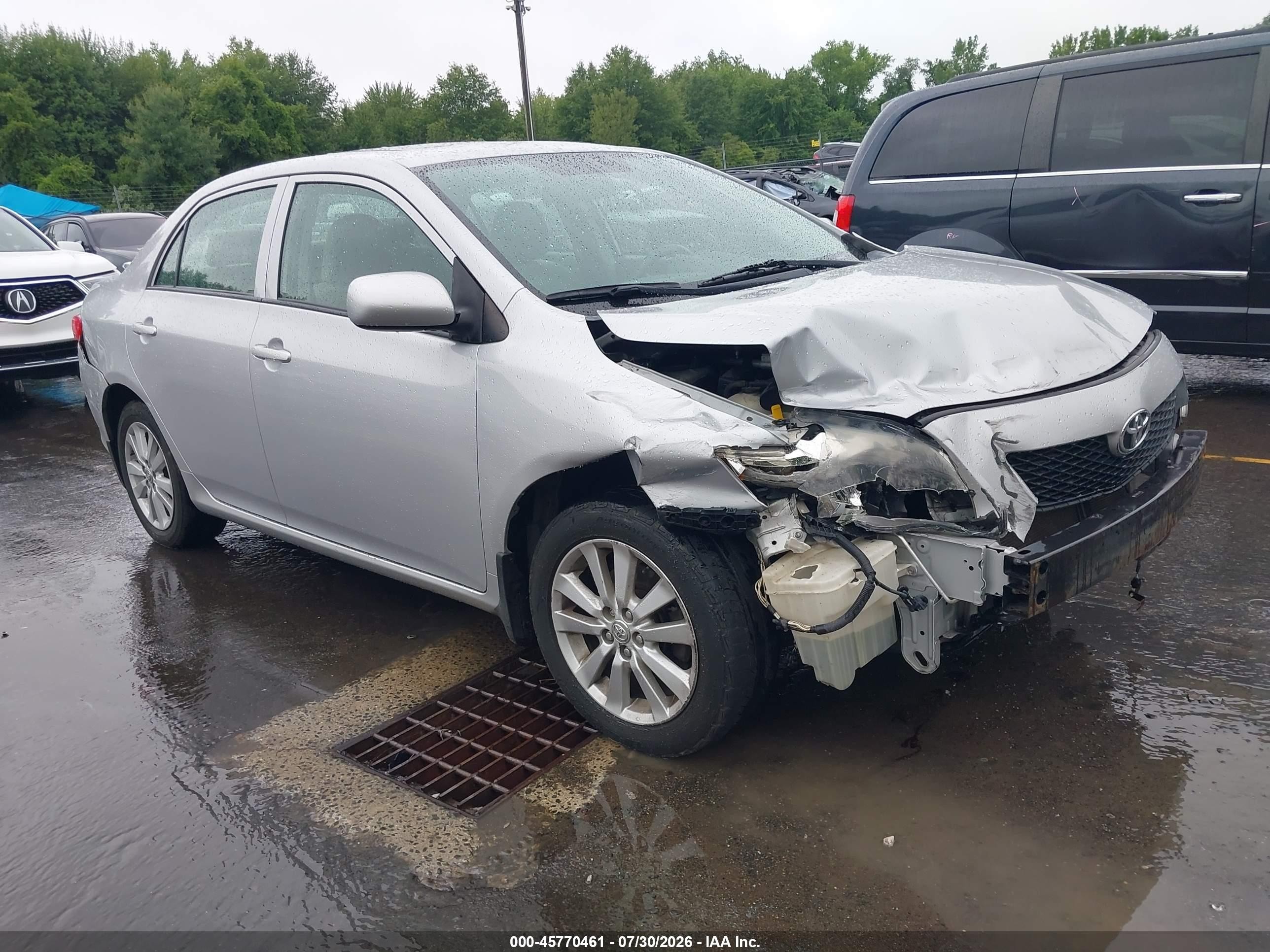 2009 Toyota Corolla Le Silver vin: 2T1BU40E09C119587