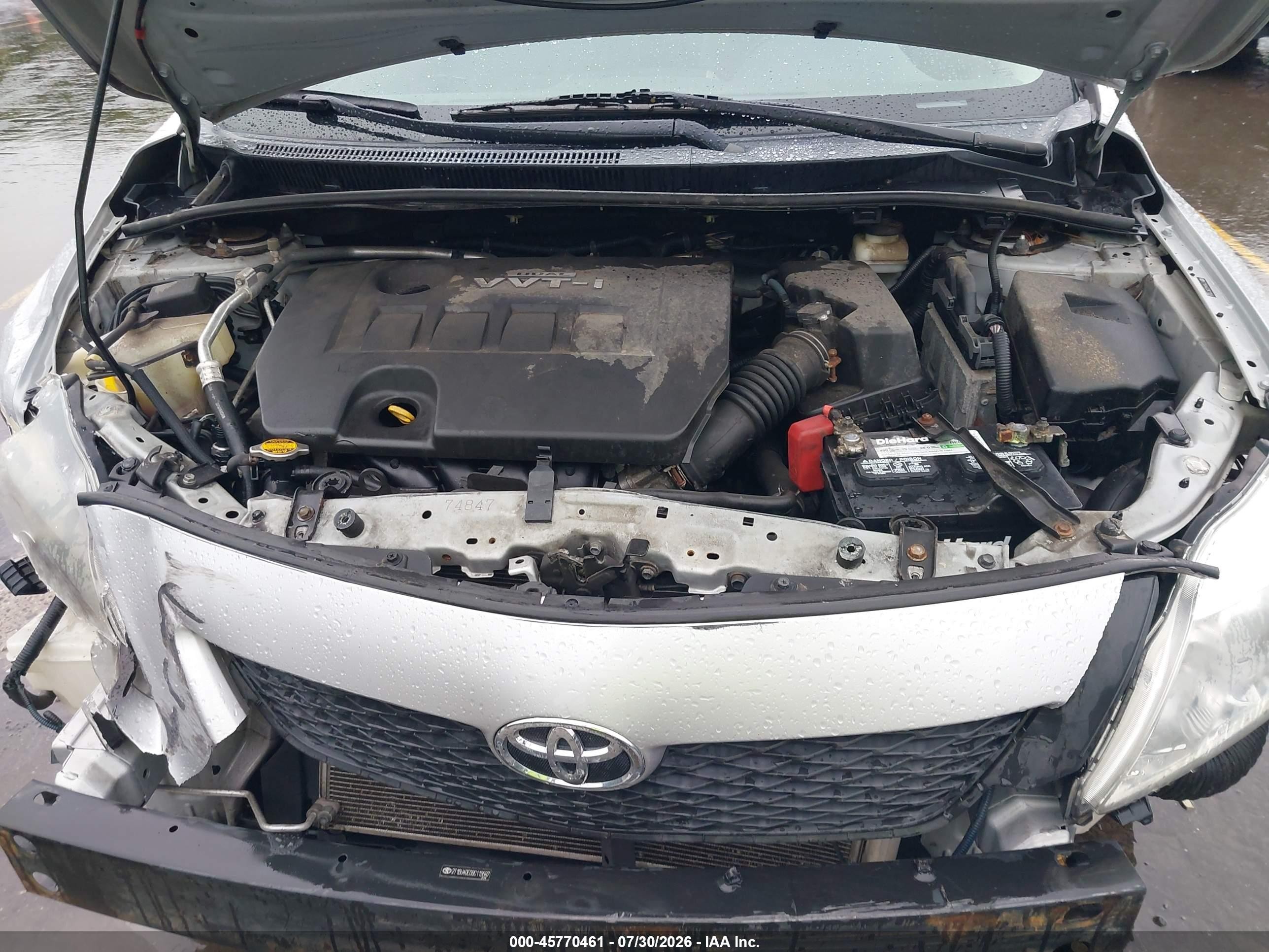 2009 Toyota Corolla Le Silver vin: 2T1BU40E09C119587