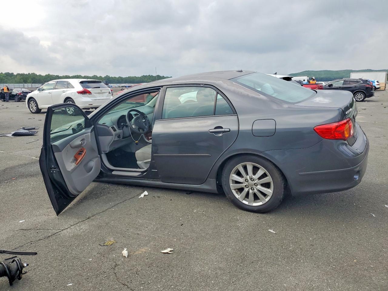 2009 Toyota Corolla Xle Gray vin: 2T1BU40E09C133375
