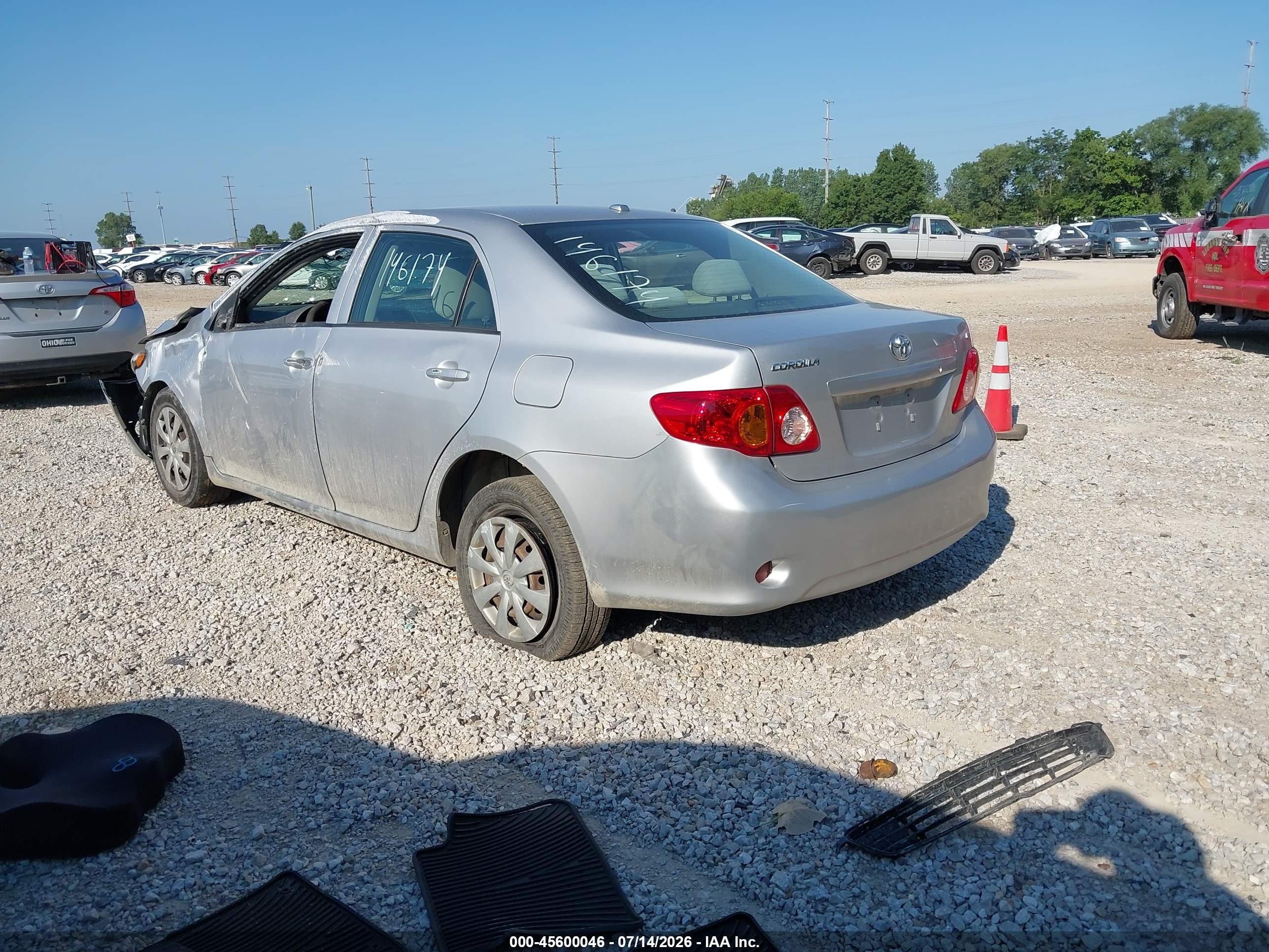 2009 Toyota Corolla Le Silver vin: 2T1BU40E09C146174