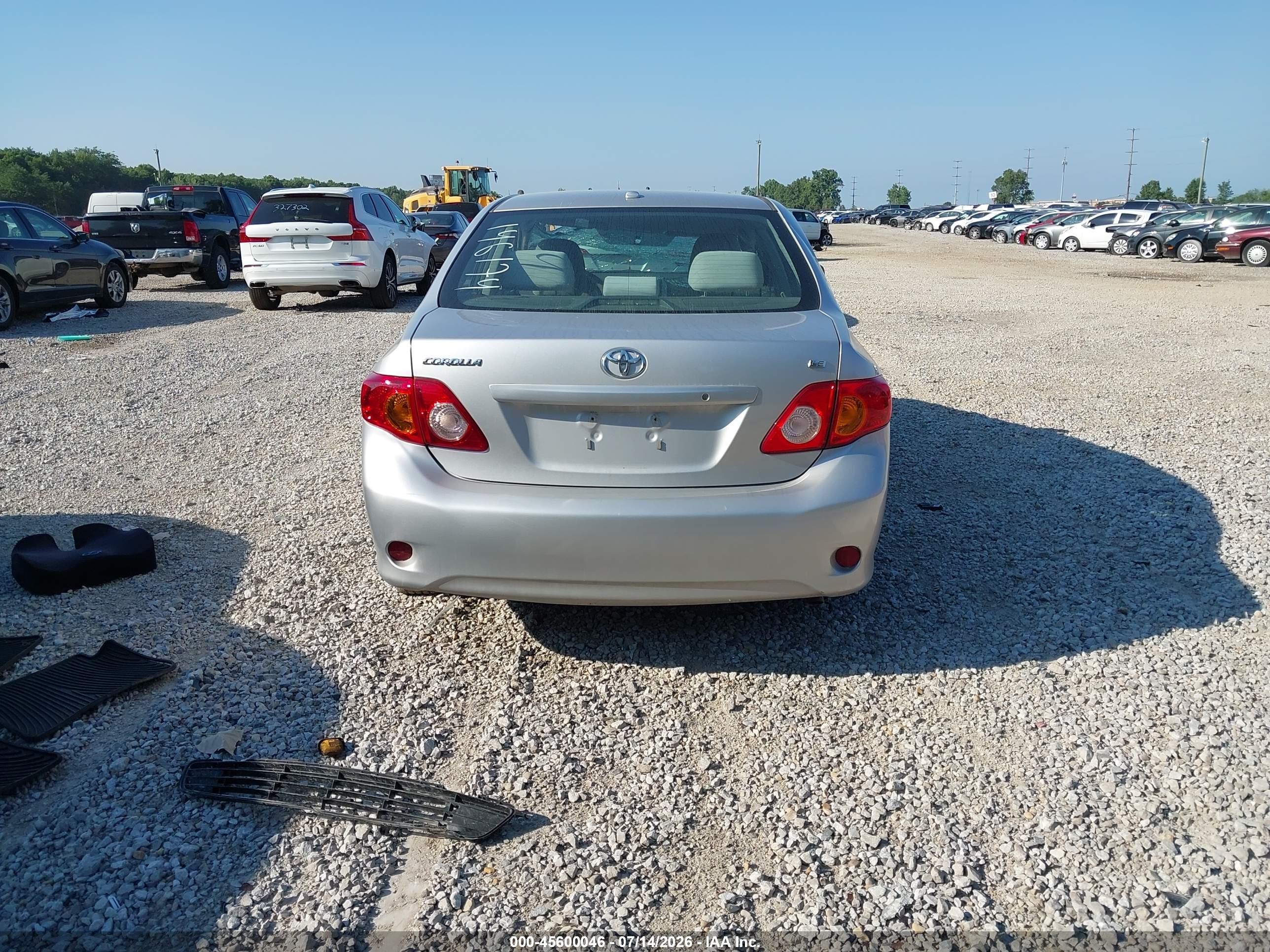 2009 Toyota Corolla Le Silver vin: 2T1BU40E09C146174