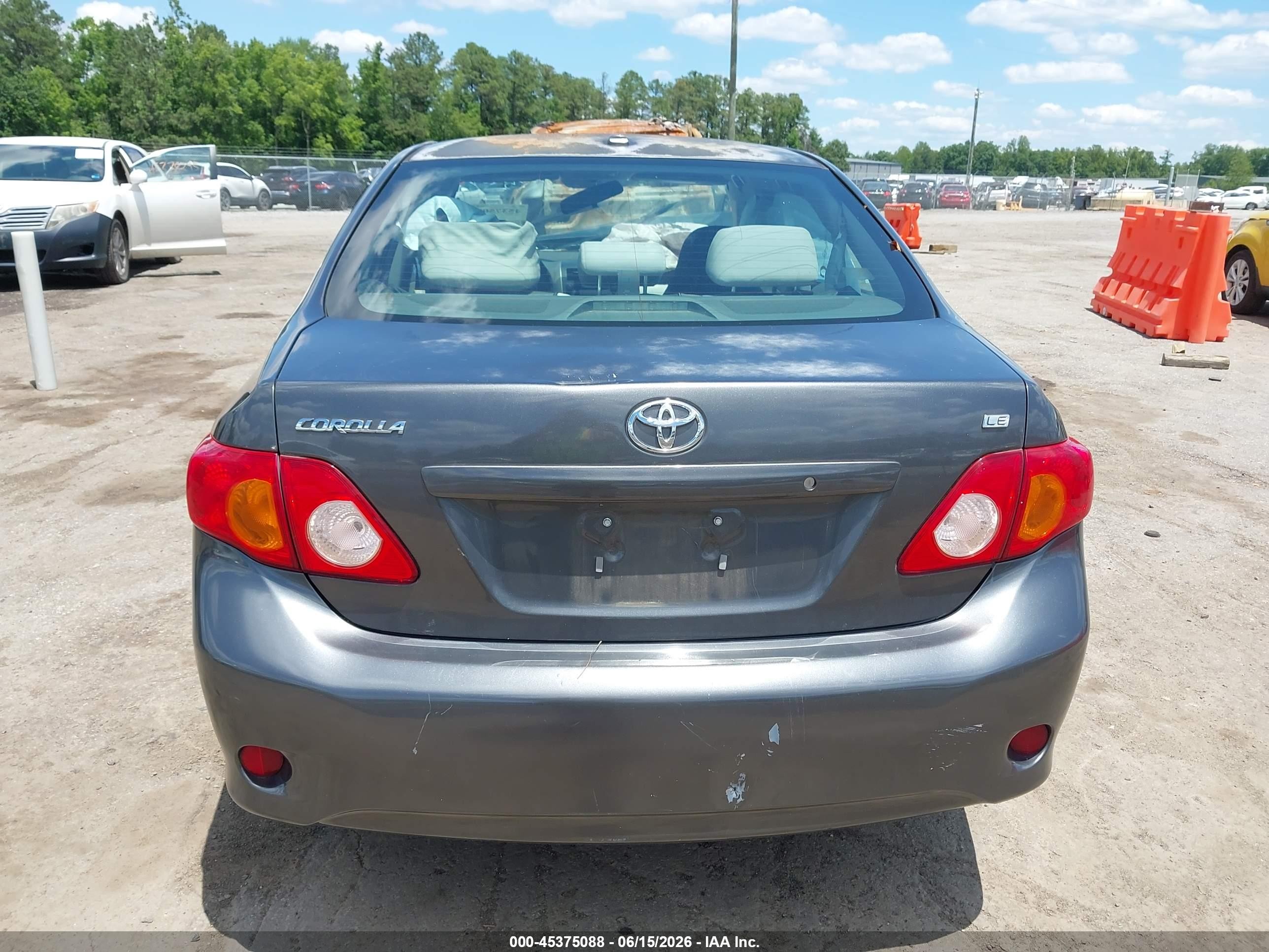 2009 Toyota Corolla S/le/xle Серый vin: 2T1BU40E09C185377