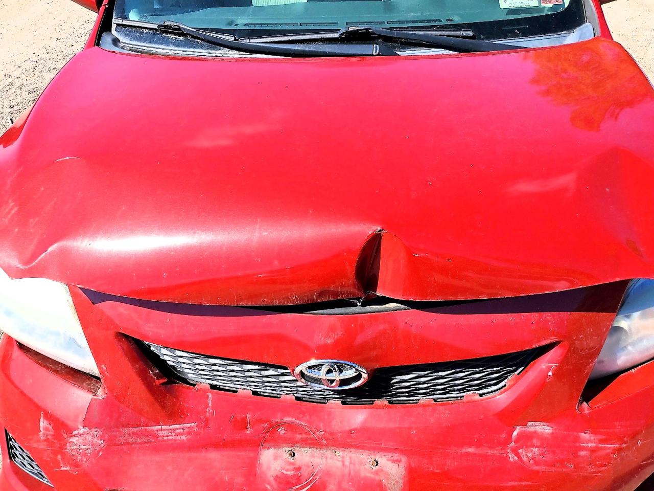 2009 Toyota Corolla Base Red vin: 2T1BU40E19C058024