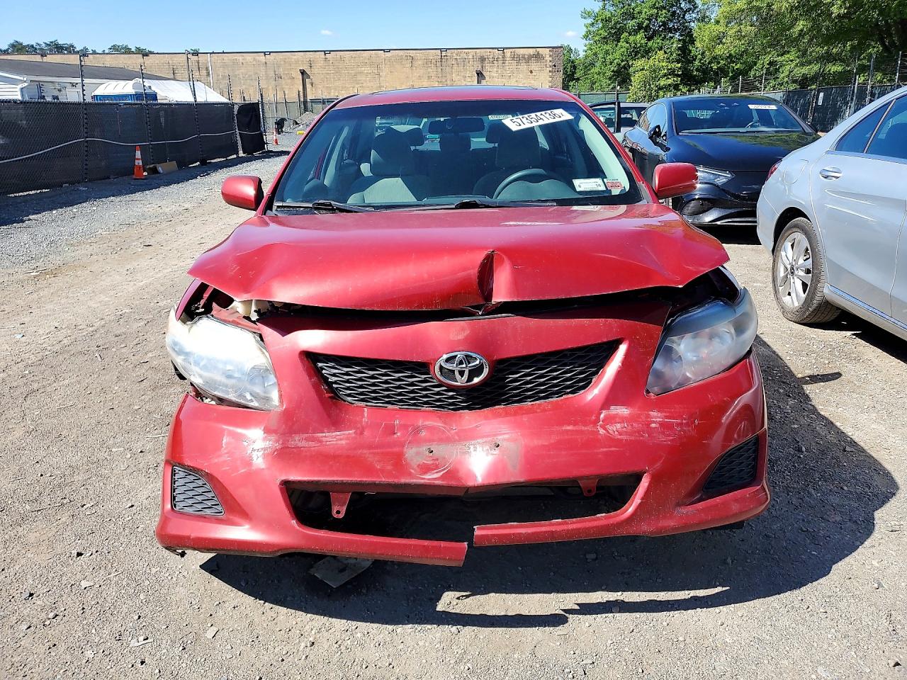 2009 Toyota Corolla Base Red vin: 2T1BU40E19C058024