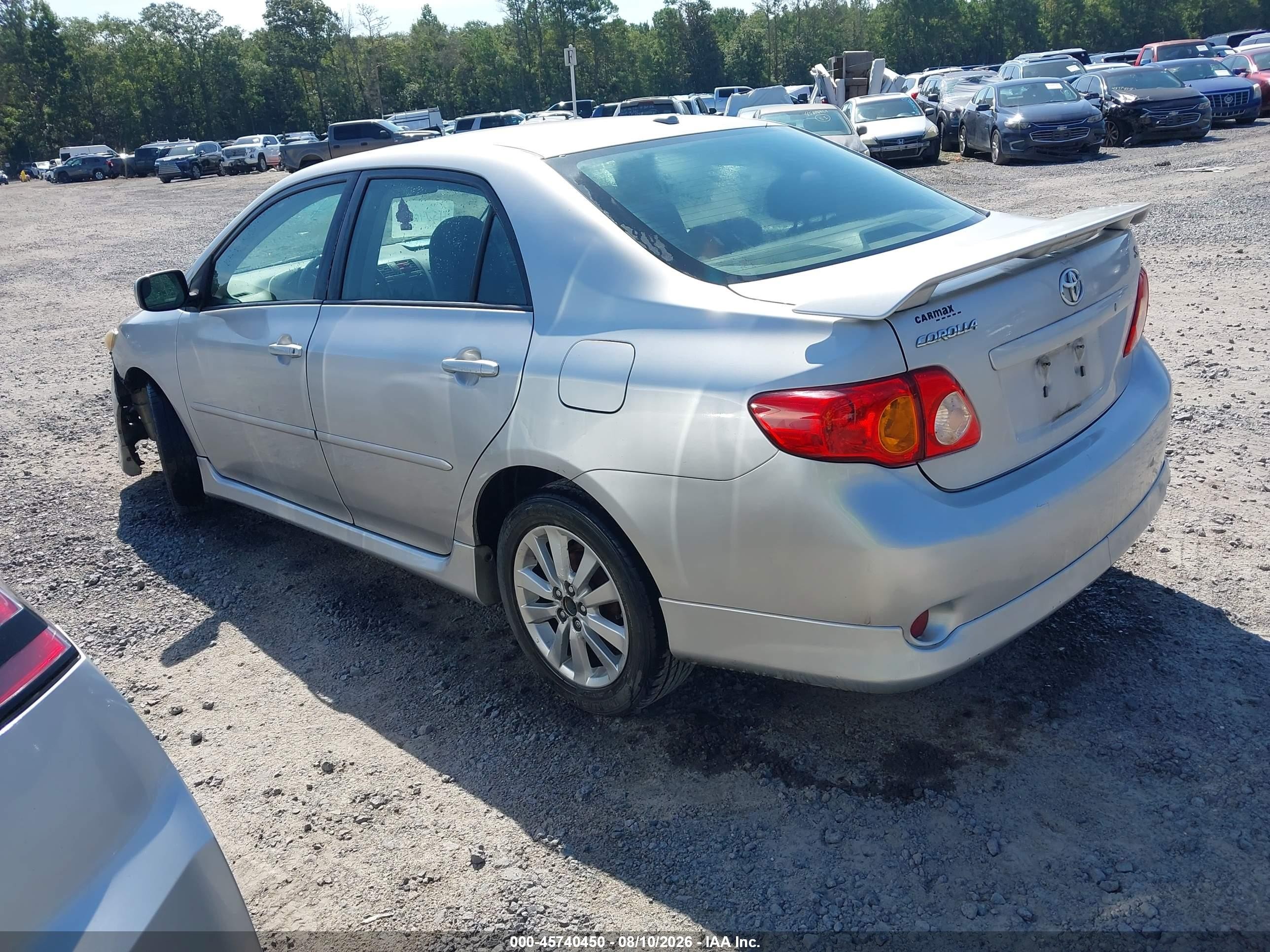 2009 Toyota Corolla S Серый vin: 2T1BU40E19C069881