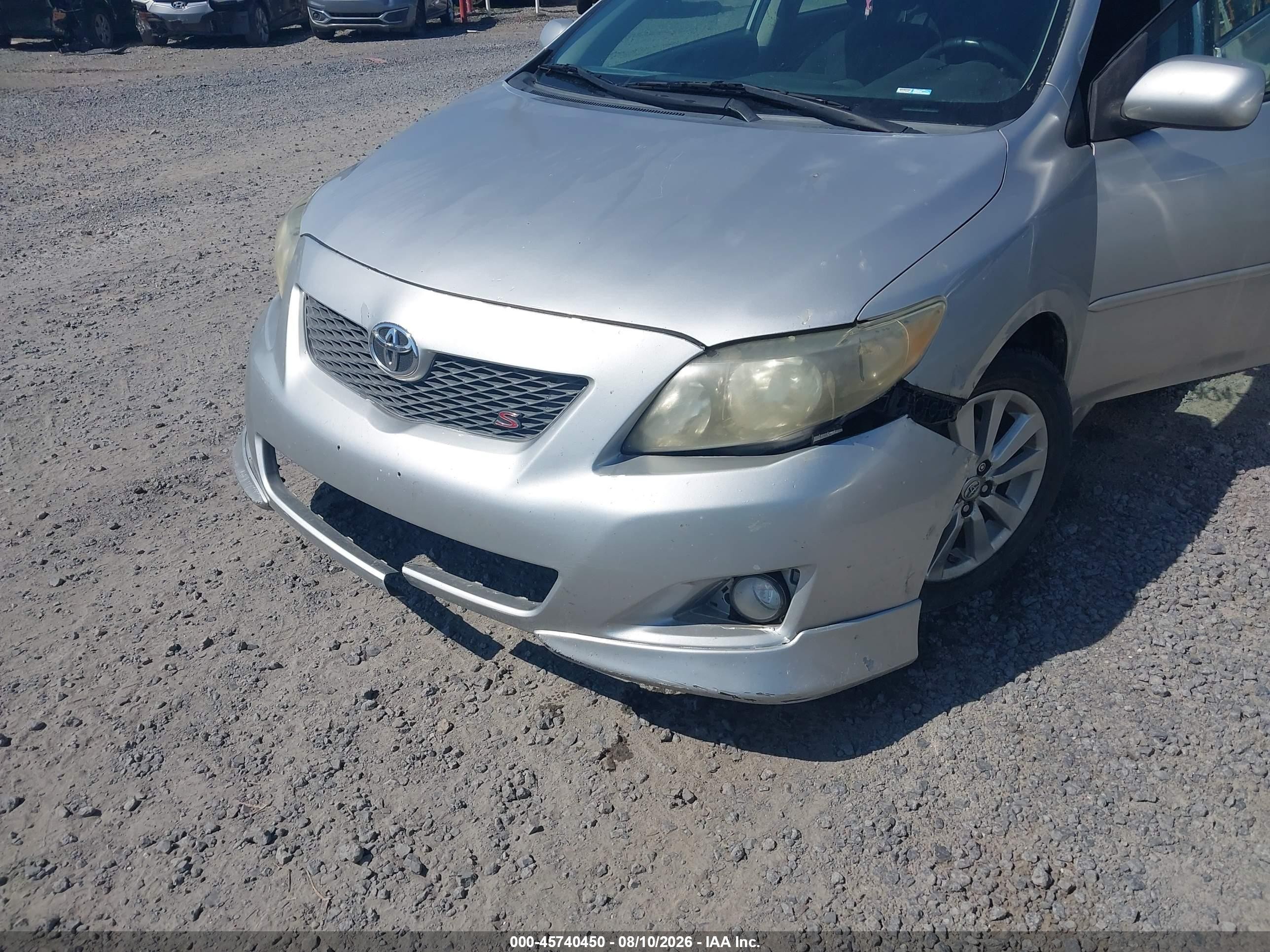 2009 Toyota Corolla S Серый vin: 2T1BU40E19C069881