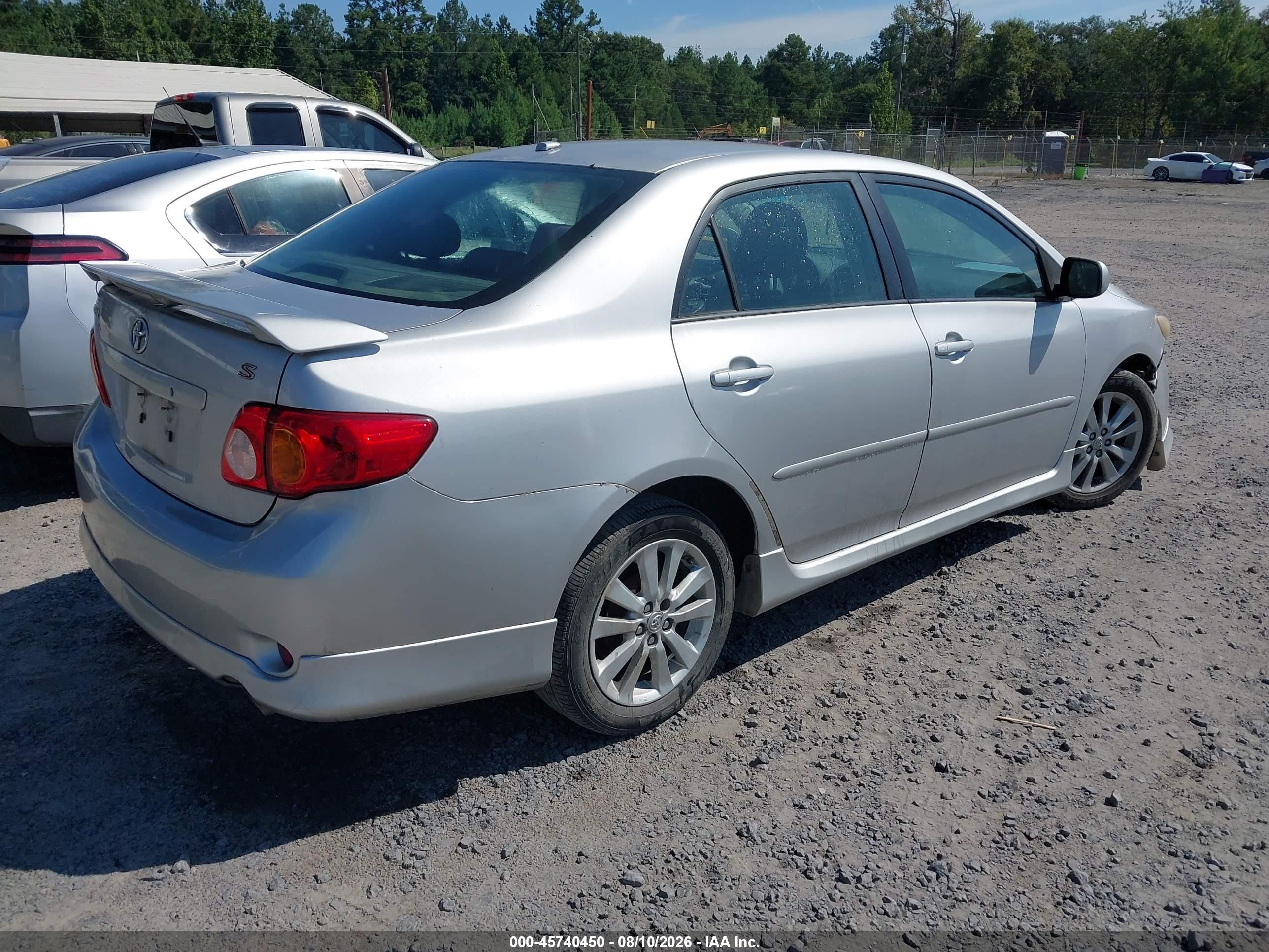 2009 Toyota Corolla S Серый vin: 2T1BU40E19C069881