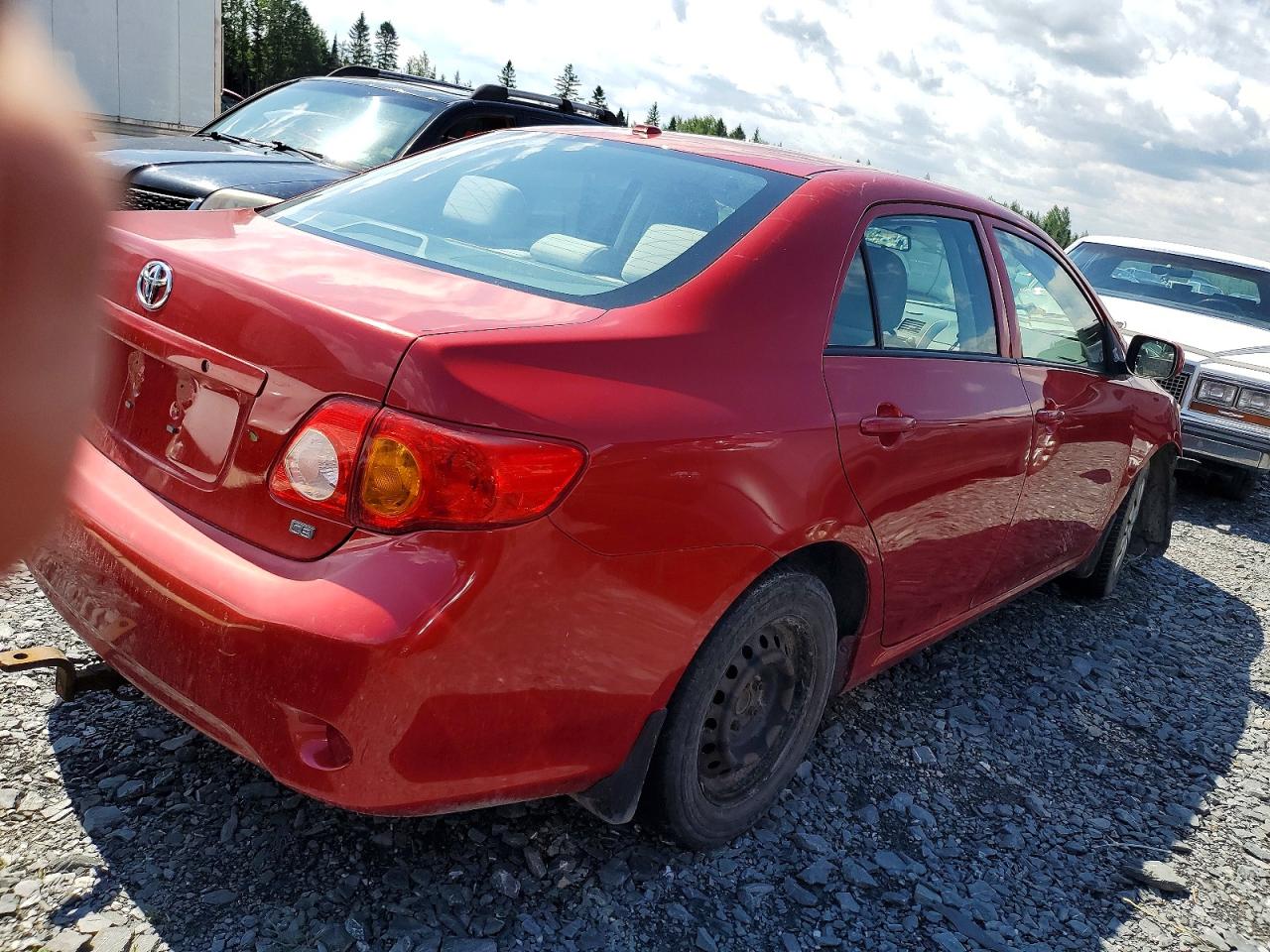 2009 Toyota Corolla Base Red vin: 2T1BU40E19C129500