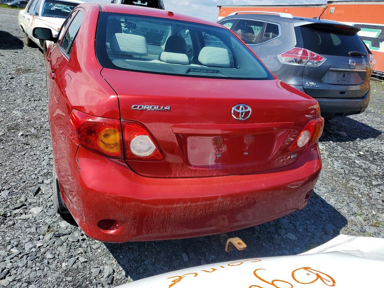 2009 Toyota Corolla Base Red vin: 2T1BU40E19C129500
