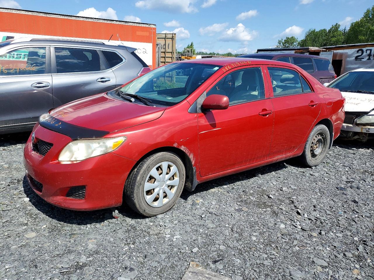 2009 Toyota Corolla Base Red vin: 2T1BU40E19C129500