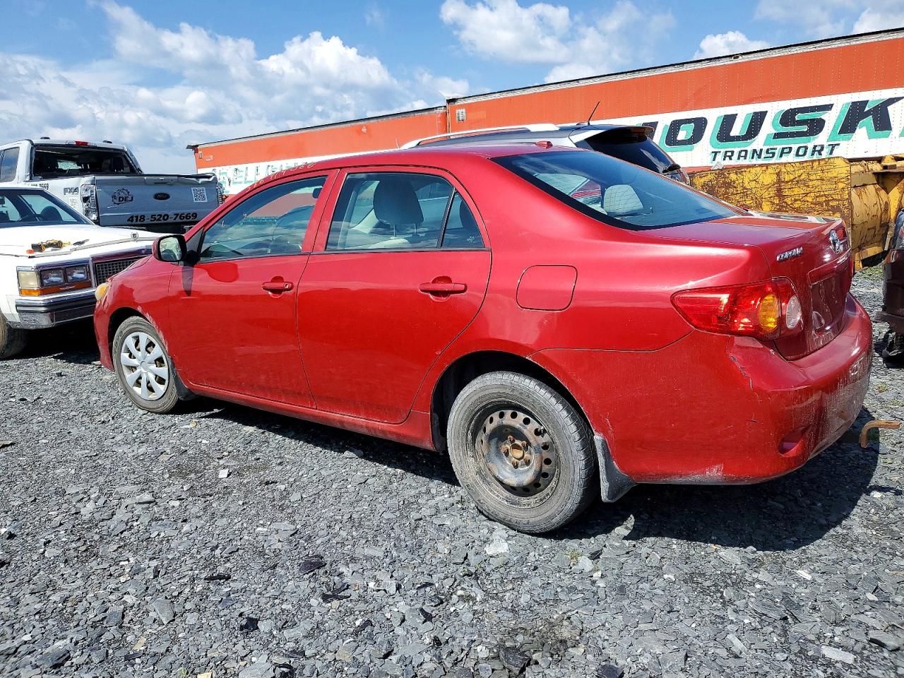 2009 Toyota Corolla Base Red vin: 2T1BU40E19C129500