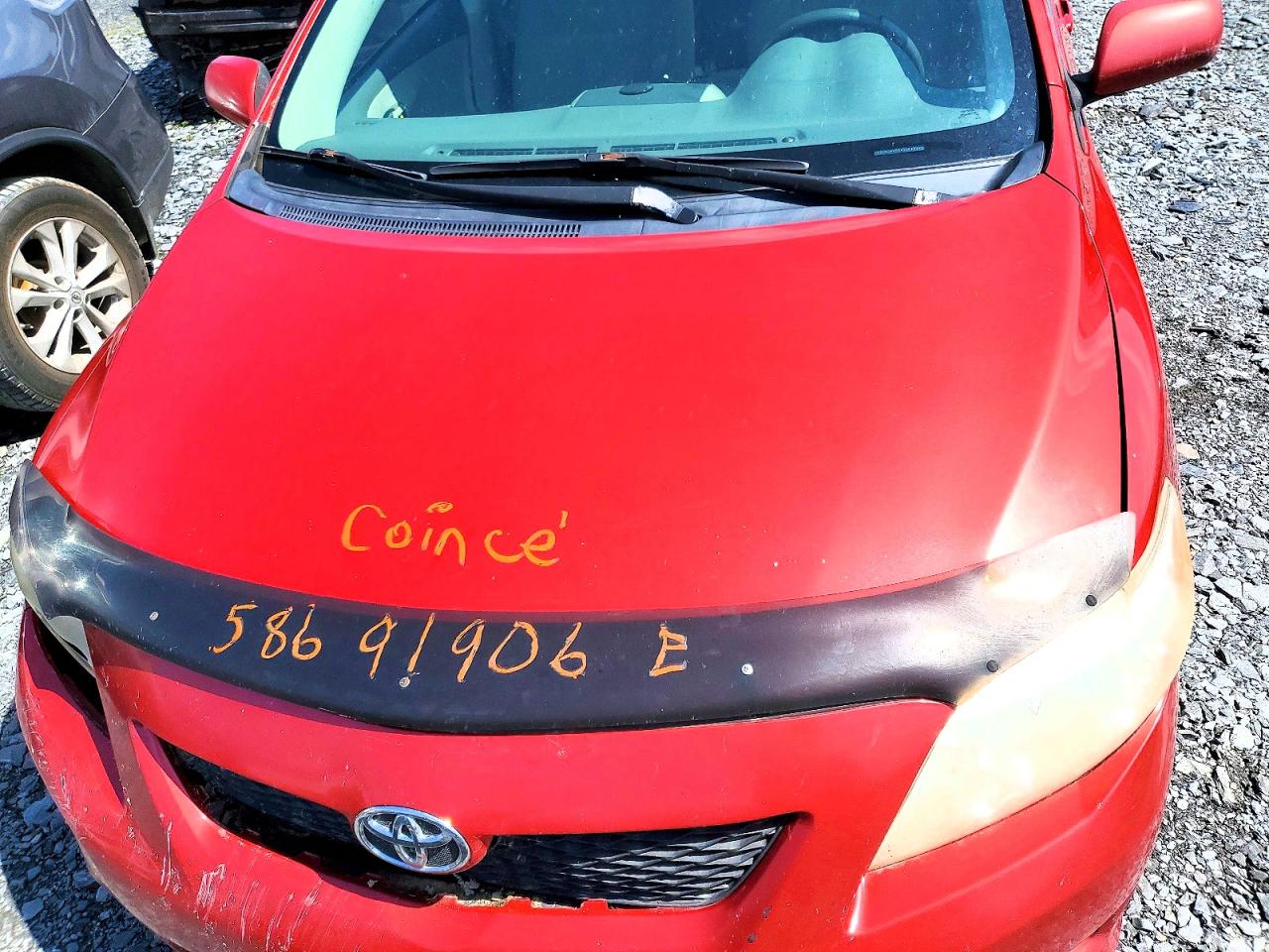 2009 Toyota Corolla Base Red vin: 2T1BU40E19C129500
