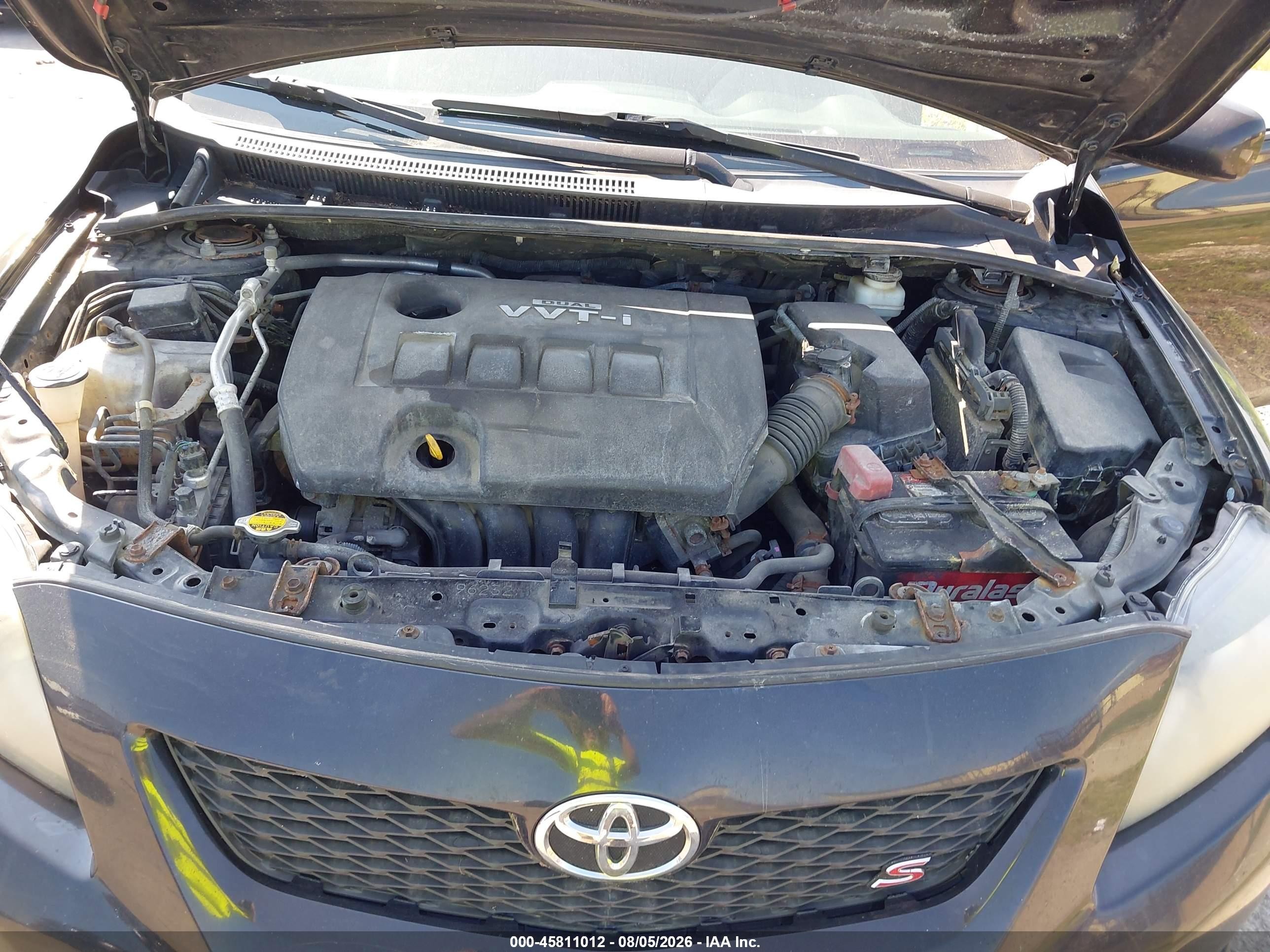 2009 Toyota Corolla S Black vin: 2T1BU40E19C139668
