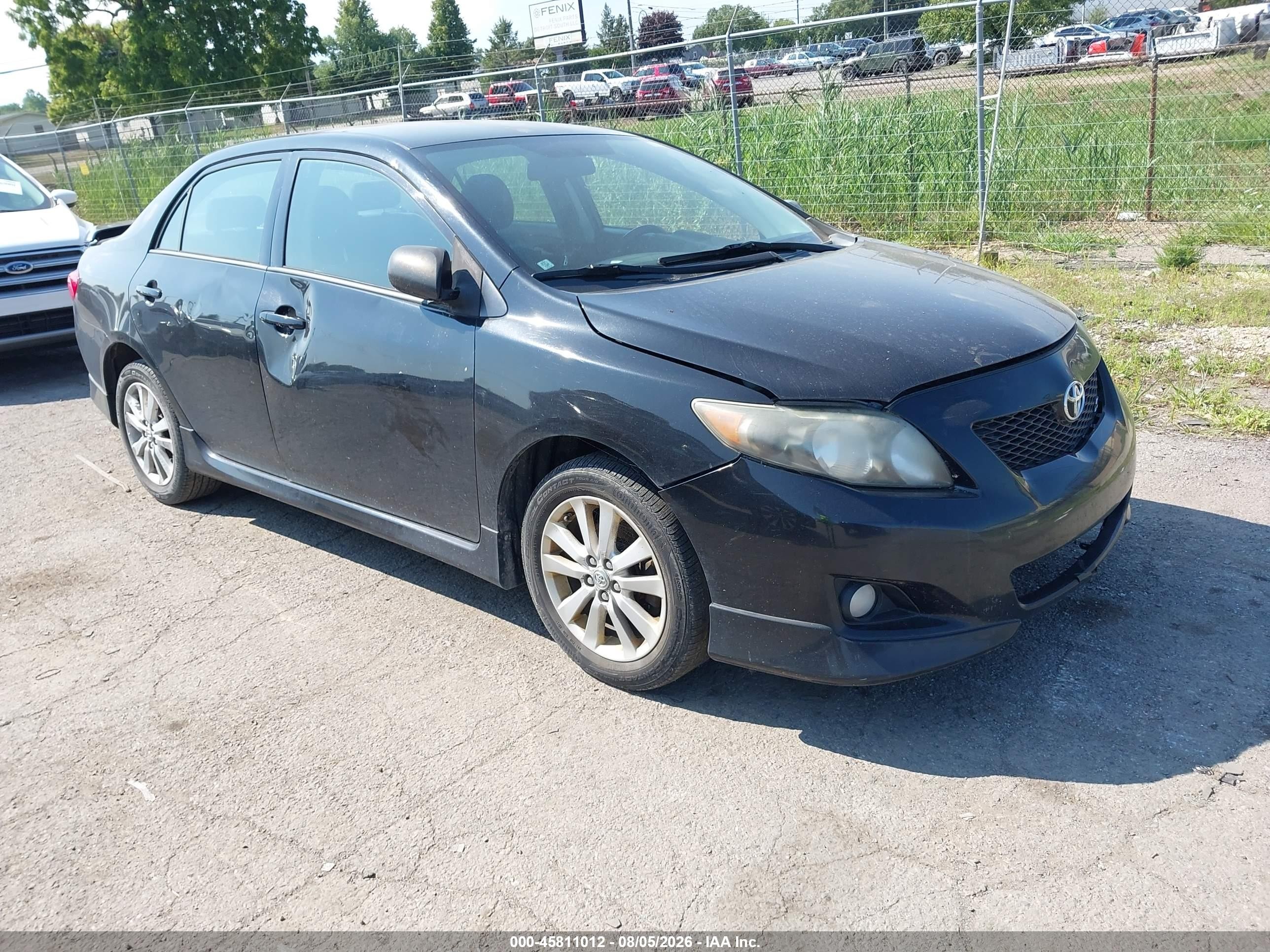 2009 Toyota Corolla S Black vin: 2T1BU40E19C139668