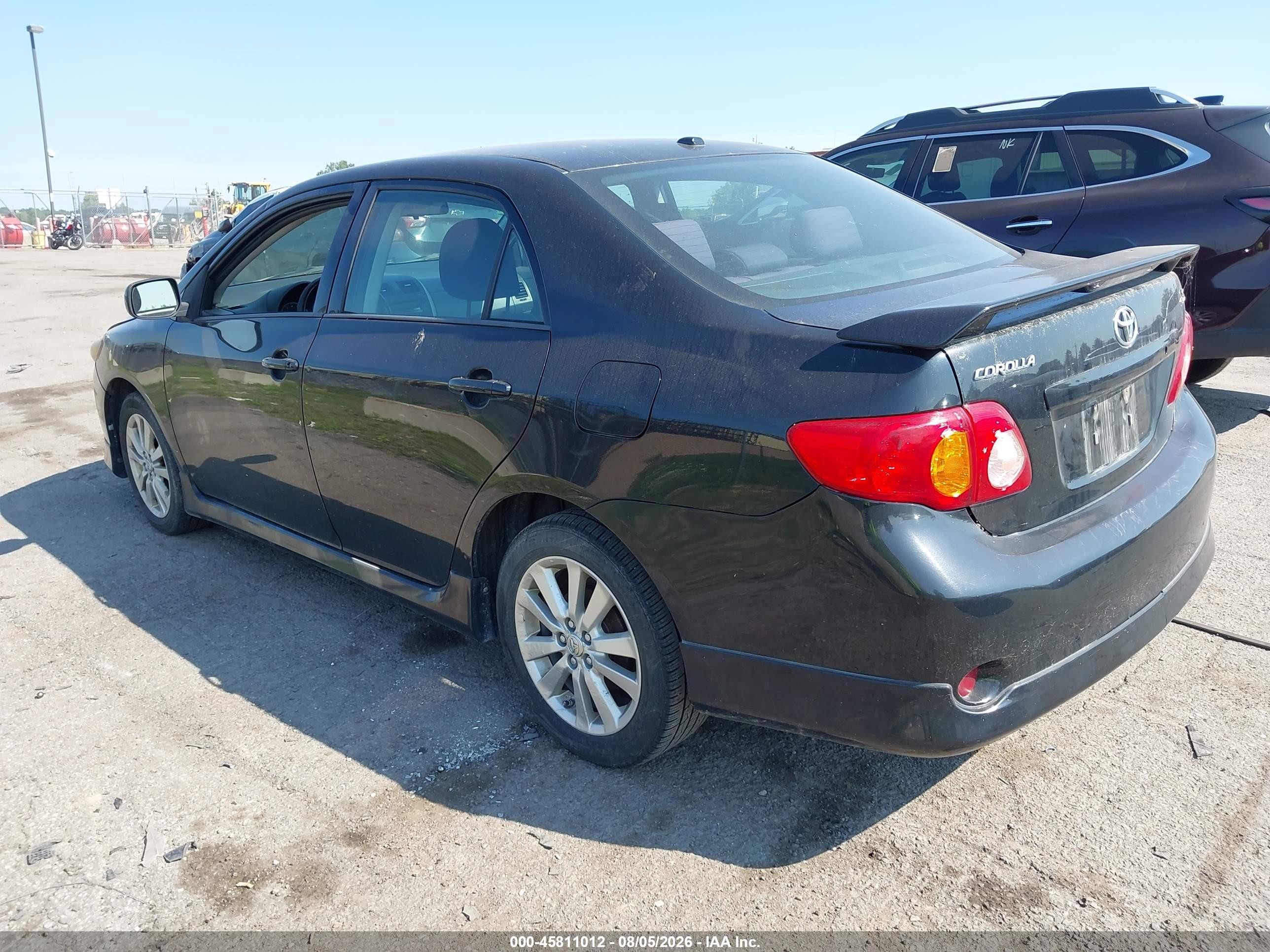 2009 Toyota Corolla S Black vin: 2T1BU40E19C139668