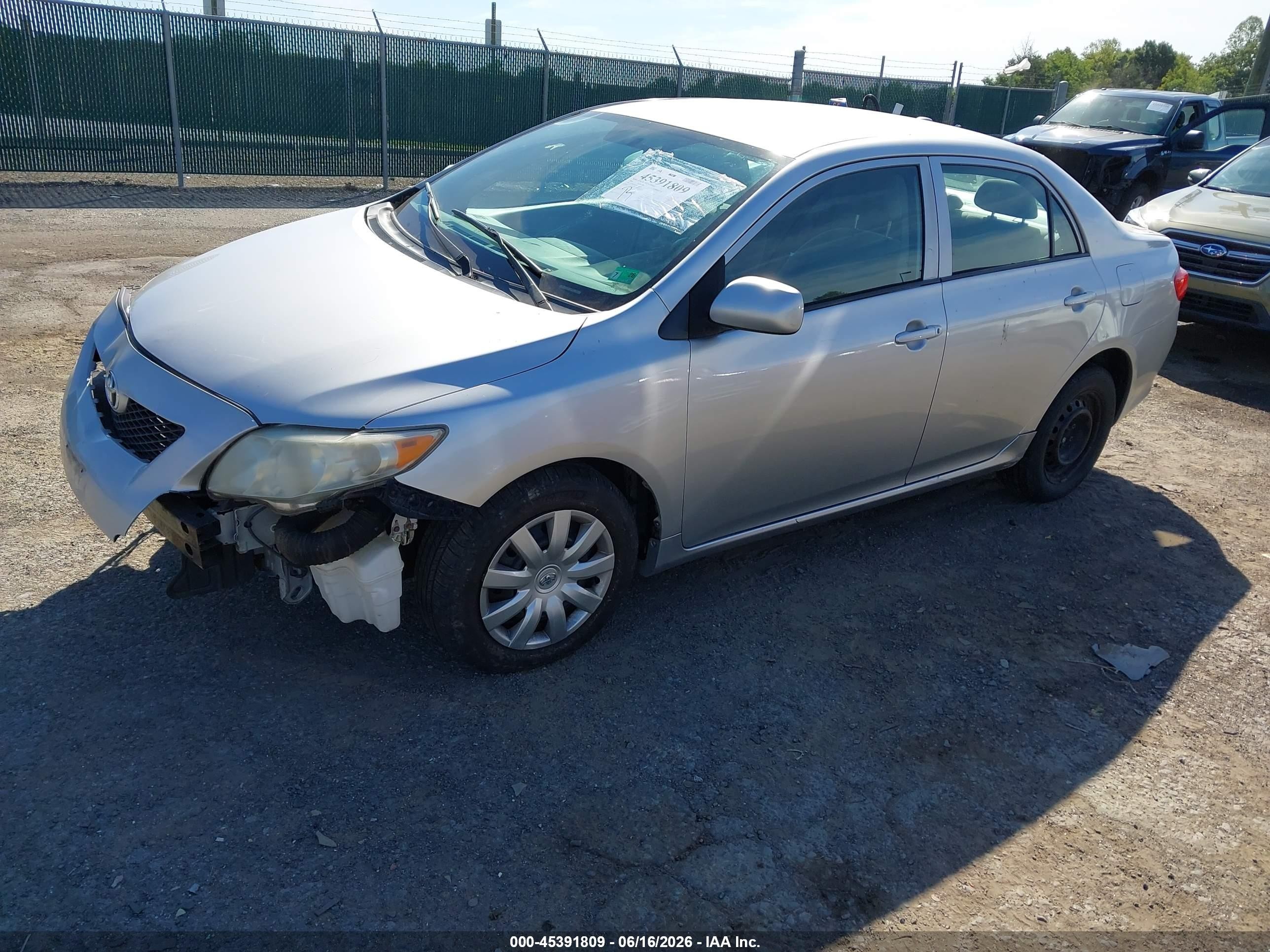 2009 Toyota Corolla Le Silver vin: 2T1BU40E19C148225