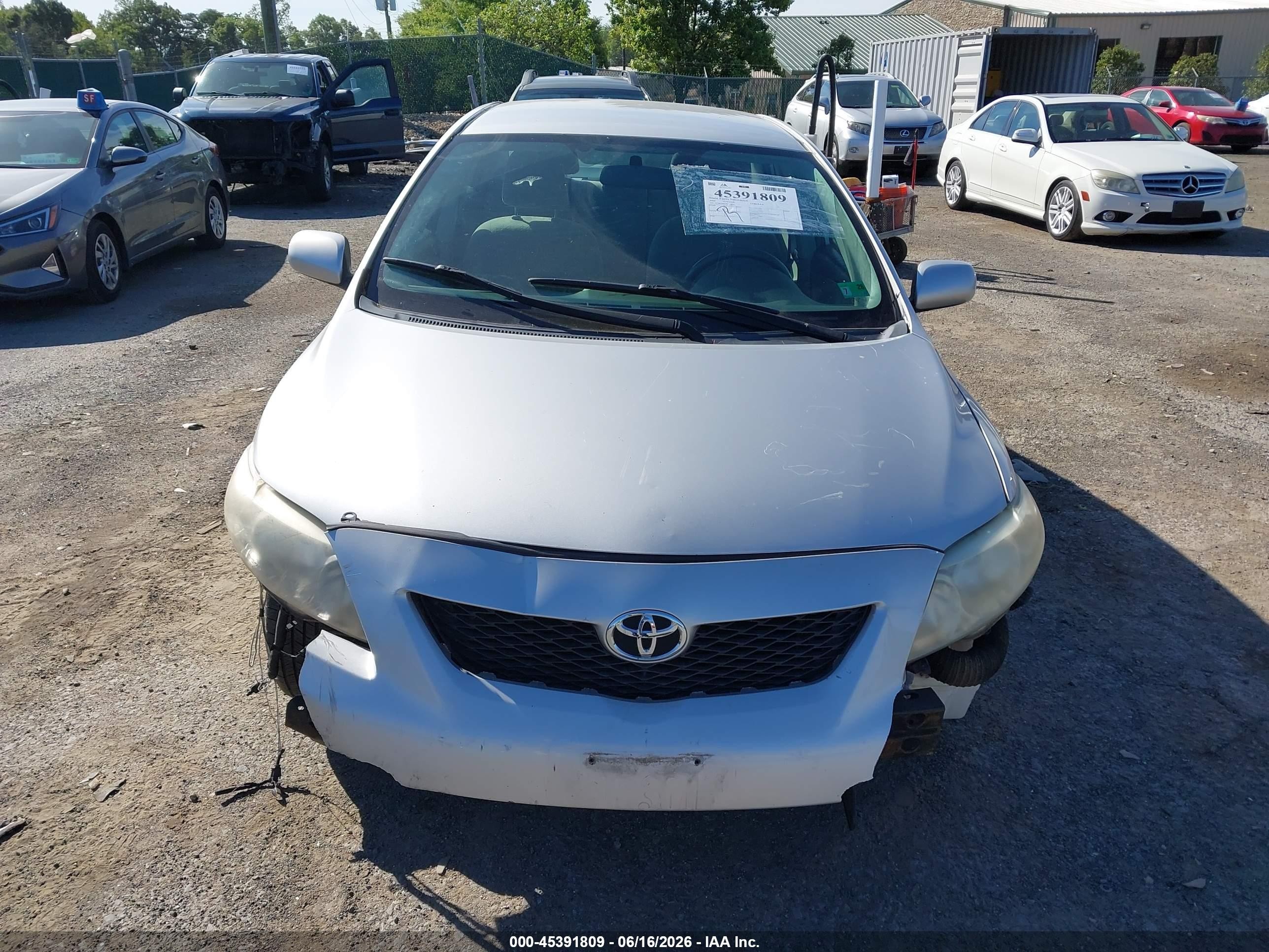 2009 Toyota Corolla Le Silver vin: 2T1BU40E19C148225