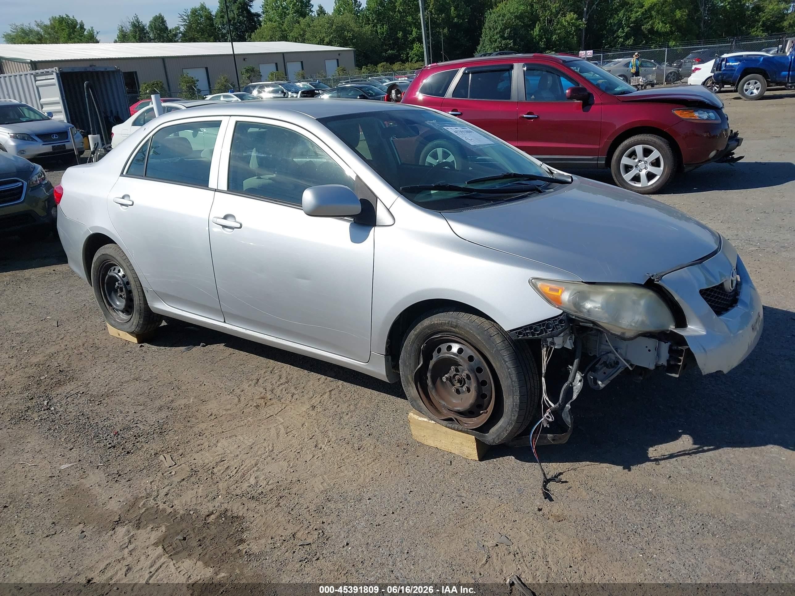 2009 Toyota Corolla Le Silver vin: 2T1BU40E19C148225