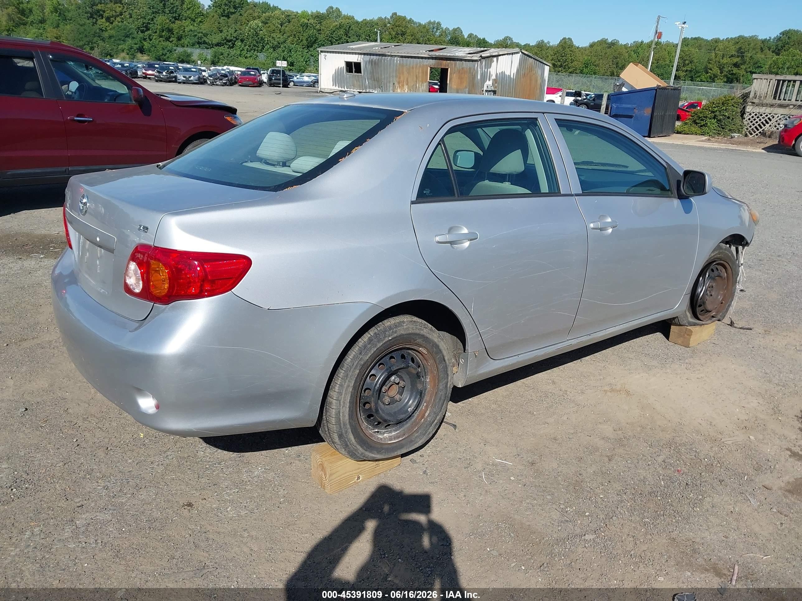 2009 Toyota Corolla Le Silver vin: 2T1BU40E19C148225