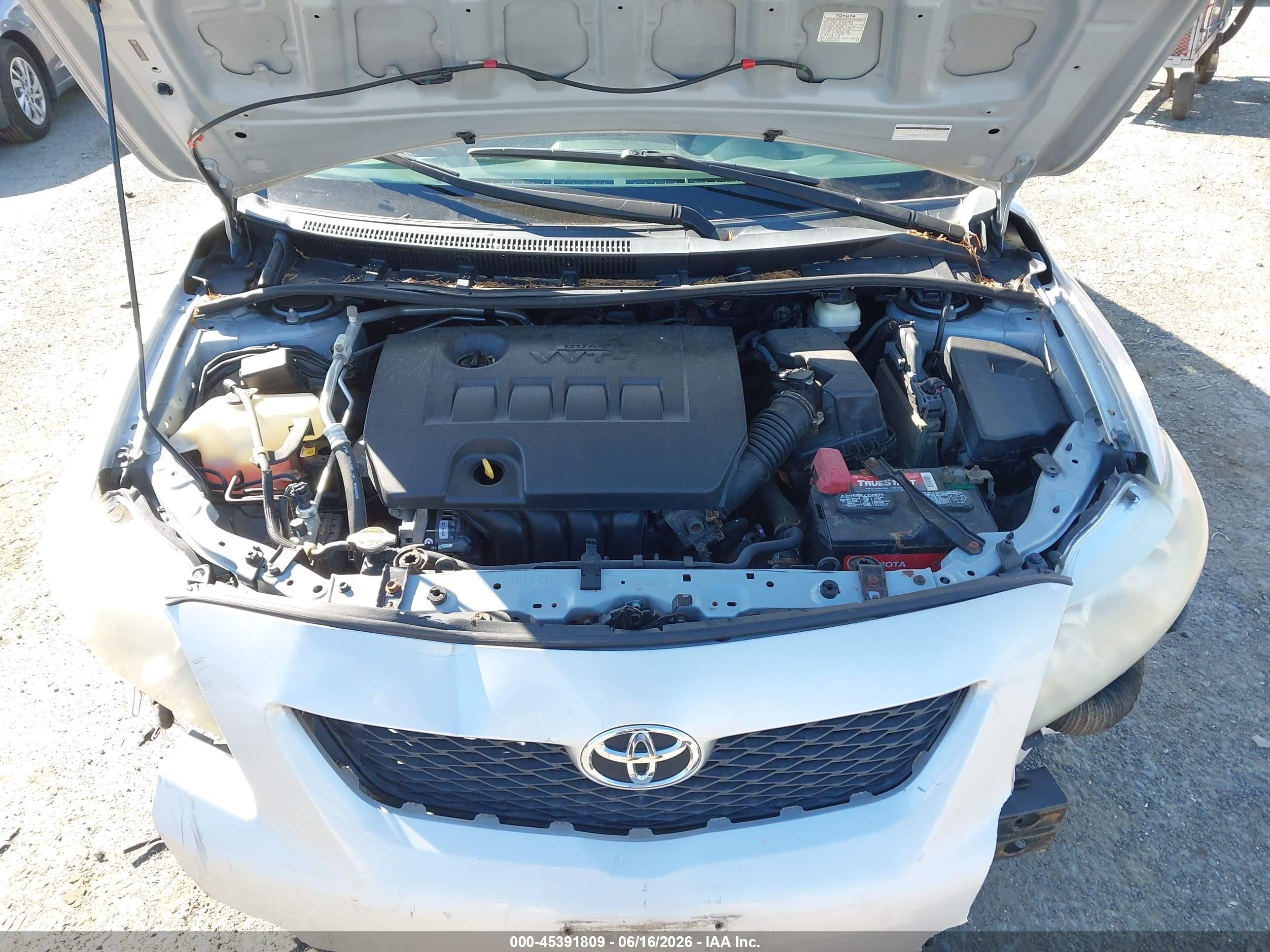 2009 Toyota Corolla Le Silver vin: 2T1BU40E19C148225