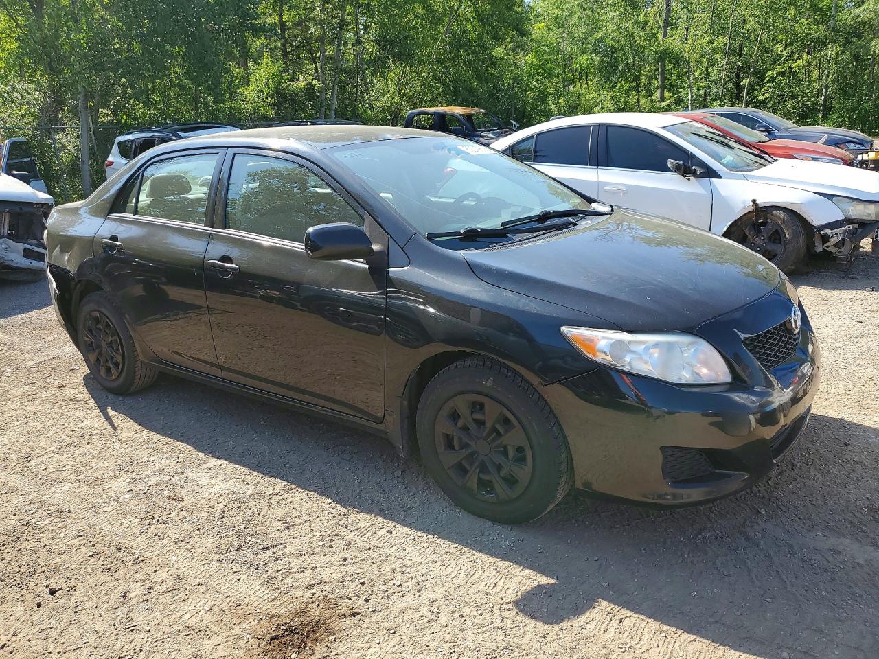 2009 Toyota Corolla Black vin: 2T1BU40E19C150380