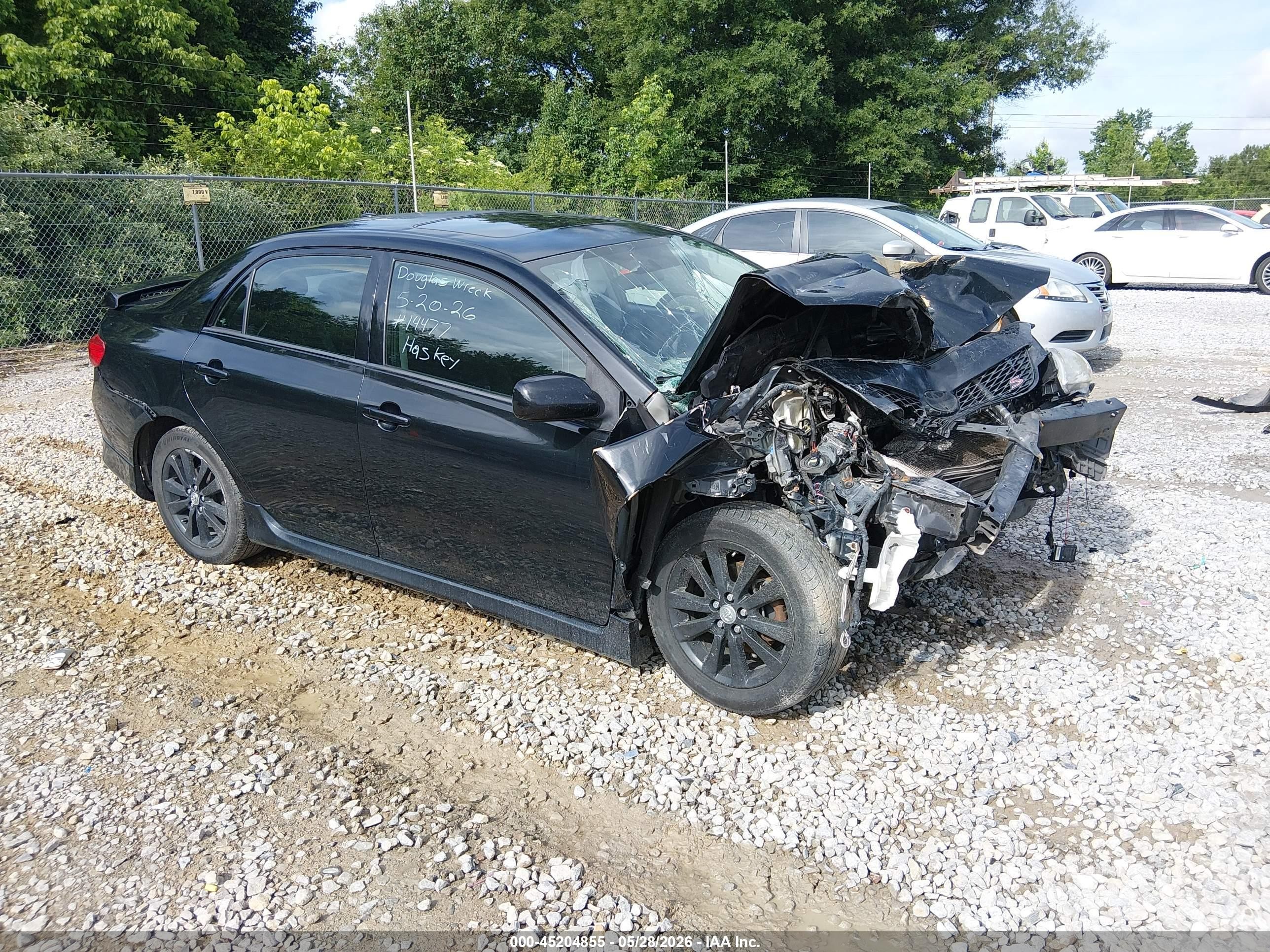 2009 Toyota Corolla S Black vin: 2T1BU40E19C159046