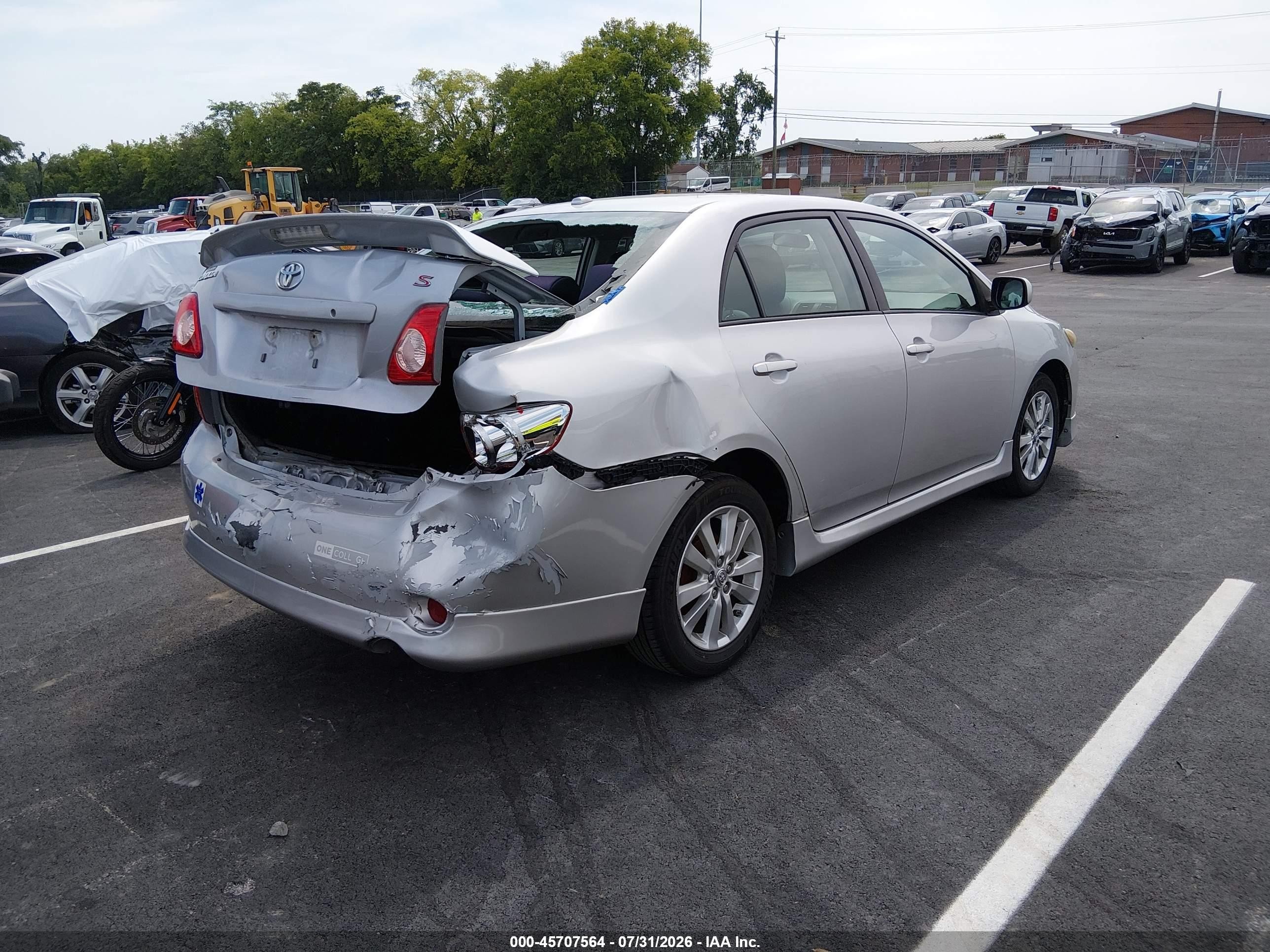 2009 Toyota Corolla S Silver vin: 2T1BU40E19C160083