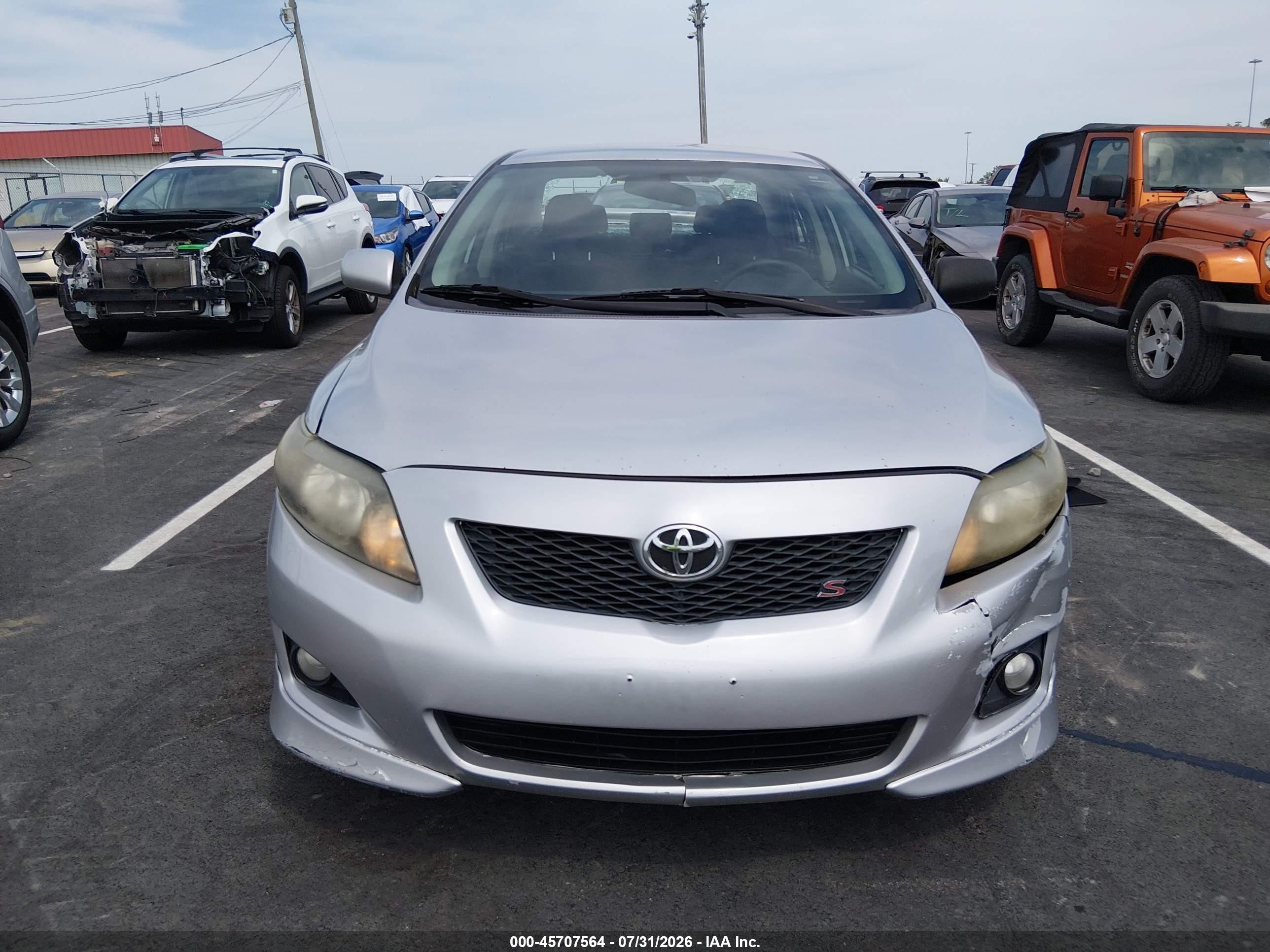 2009 Toyota Corolla S Silver vin: 2T1BU40E19C160083
