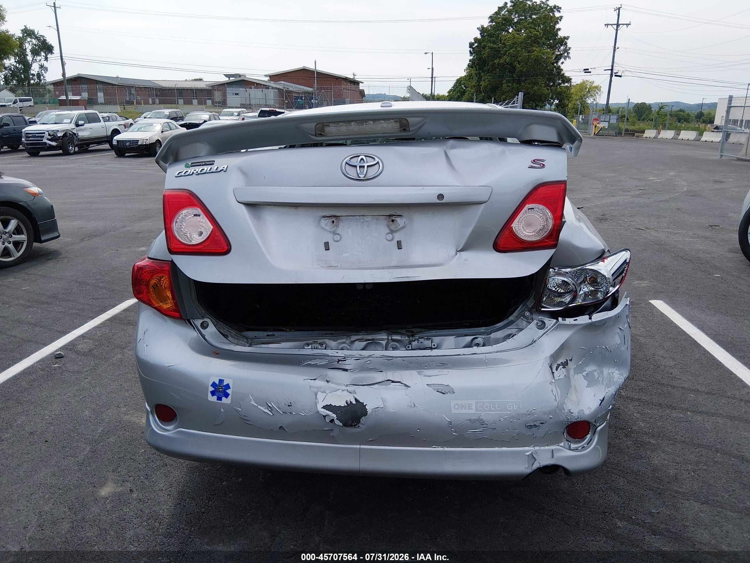2009 Toyota Corolla S Silver vin: 2T1BU40E19C160083