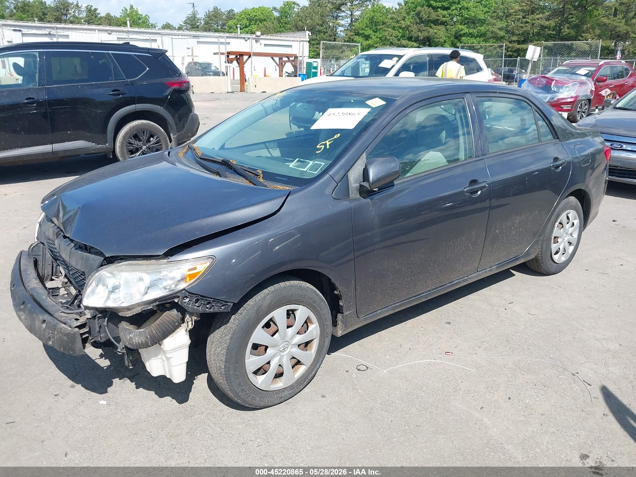 2009 Toyota Corolla Le Gray vin: 2T1BU40E19C183914