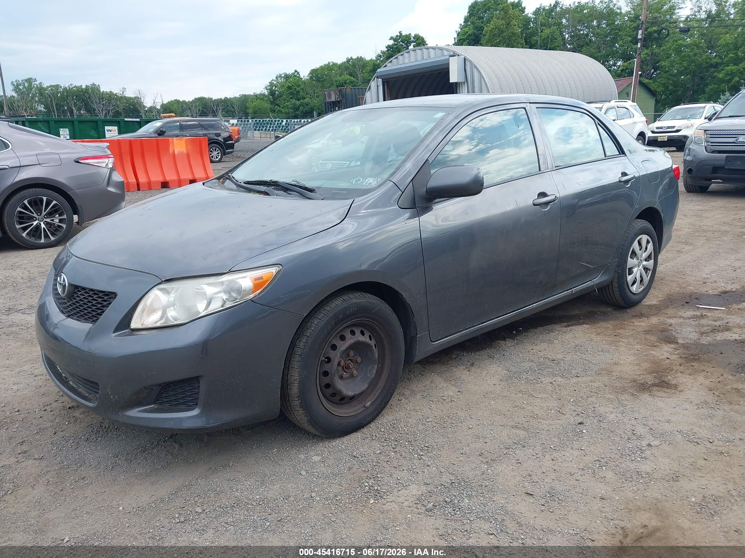 2009 Toyota Corolla Le Gray vin: 2T1BU40E19C185145
