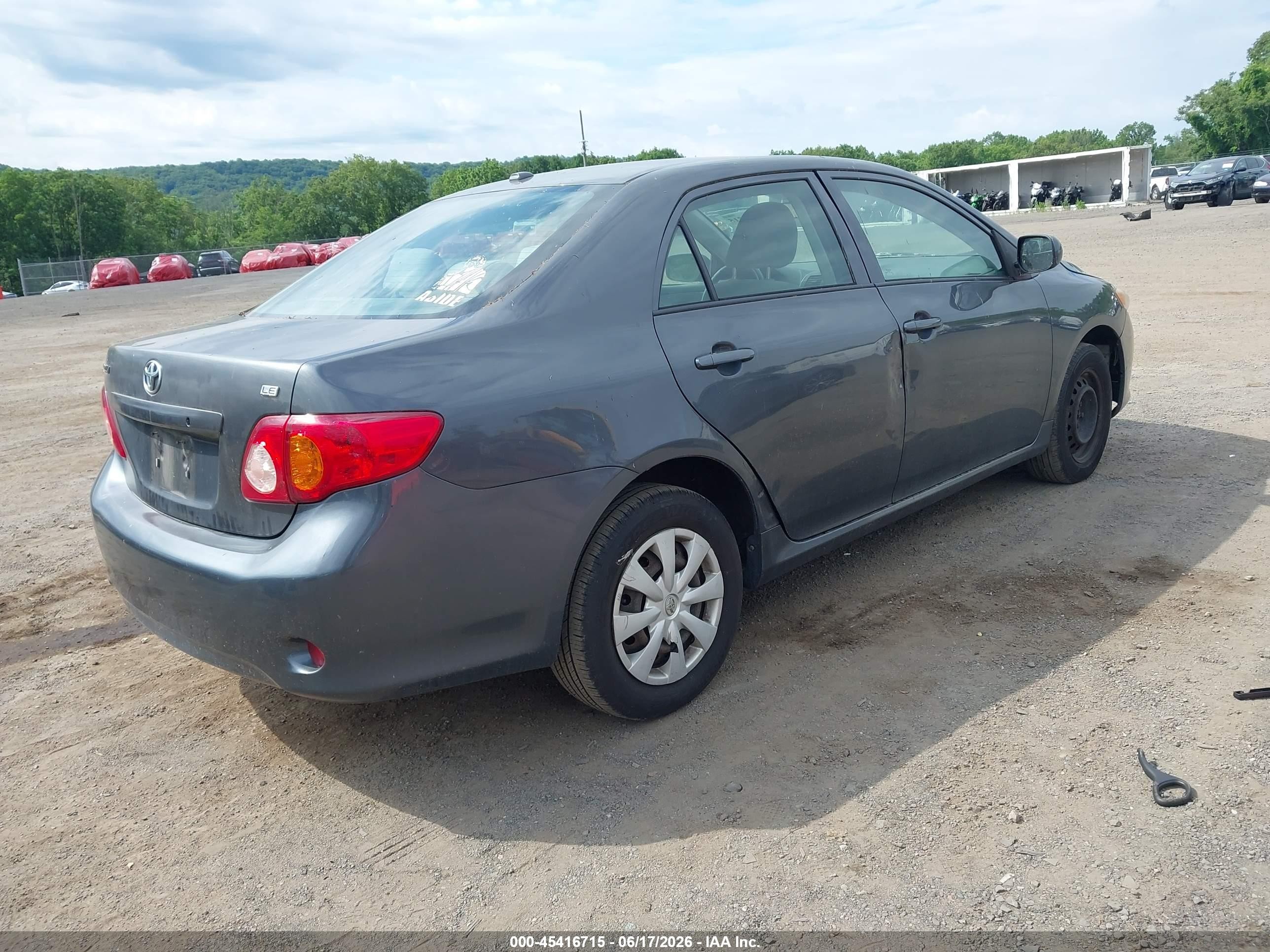 2009 Toyota Corolla Le Gray vin: 2T1BU40E19C185145