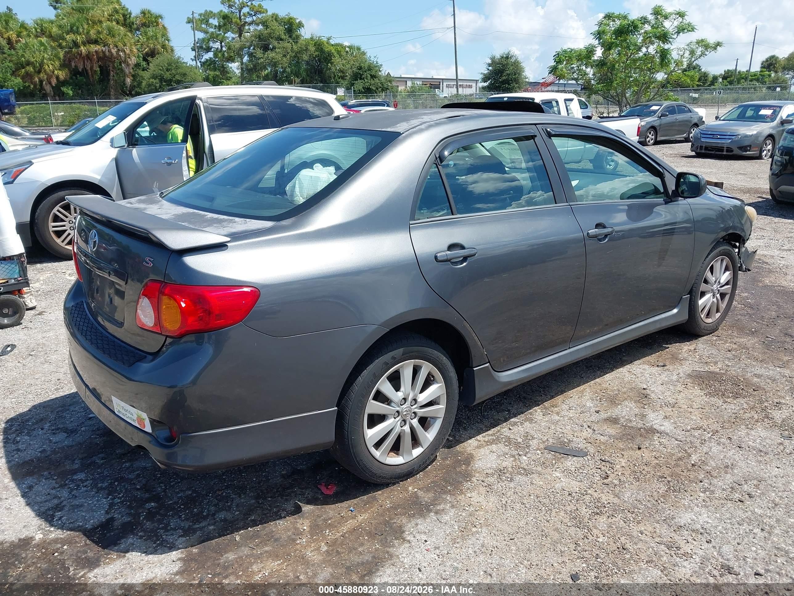 2009 Toyota Corolla S Gray vin: 2T1BU40E29C032404