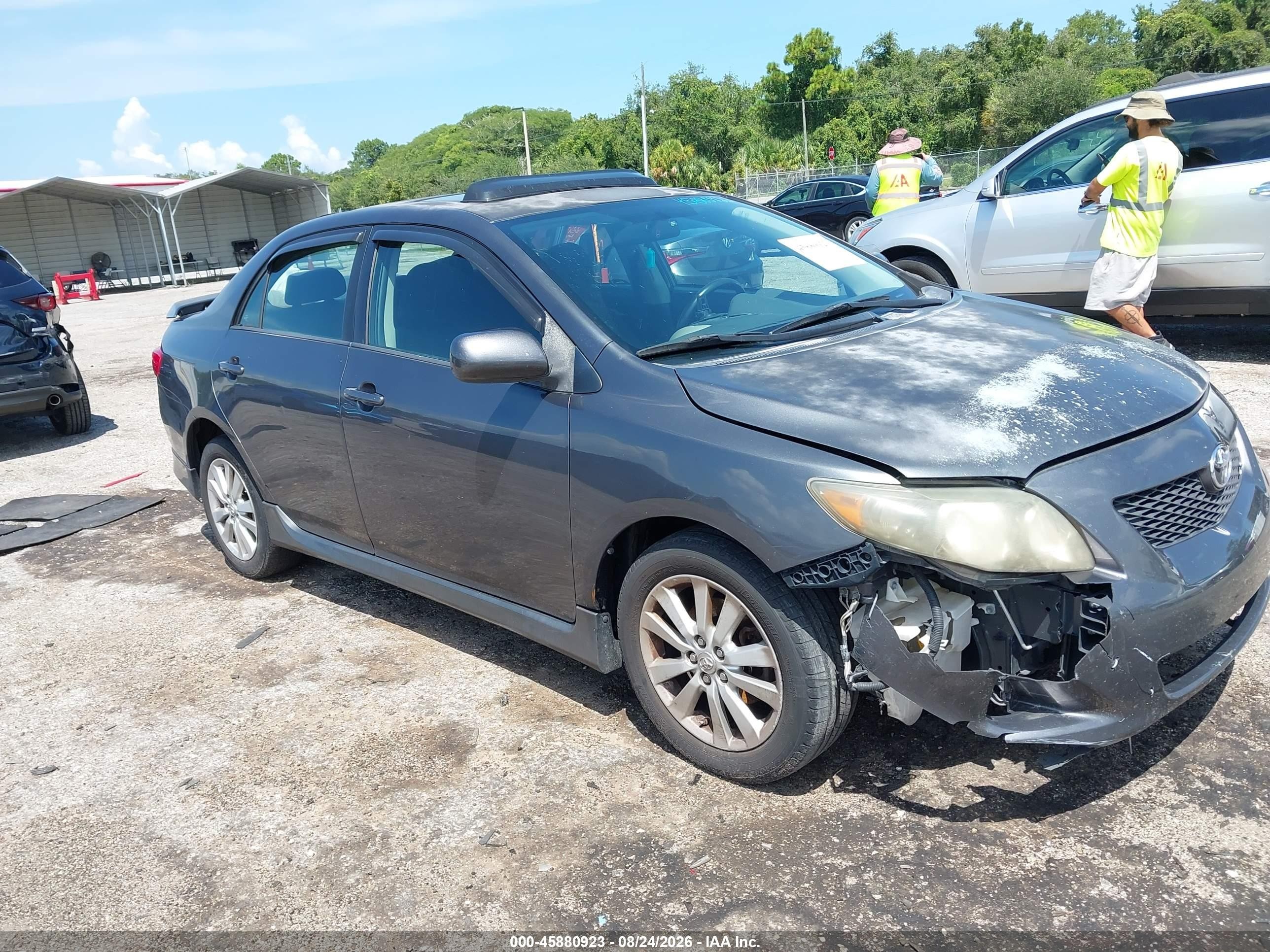 2009 Toyota Corolla S Gray vin: 2T1BU40E29C032404